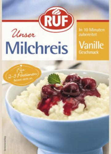 Ruf Milchreis Vanille 125g