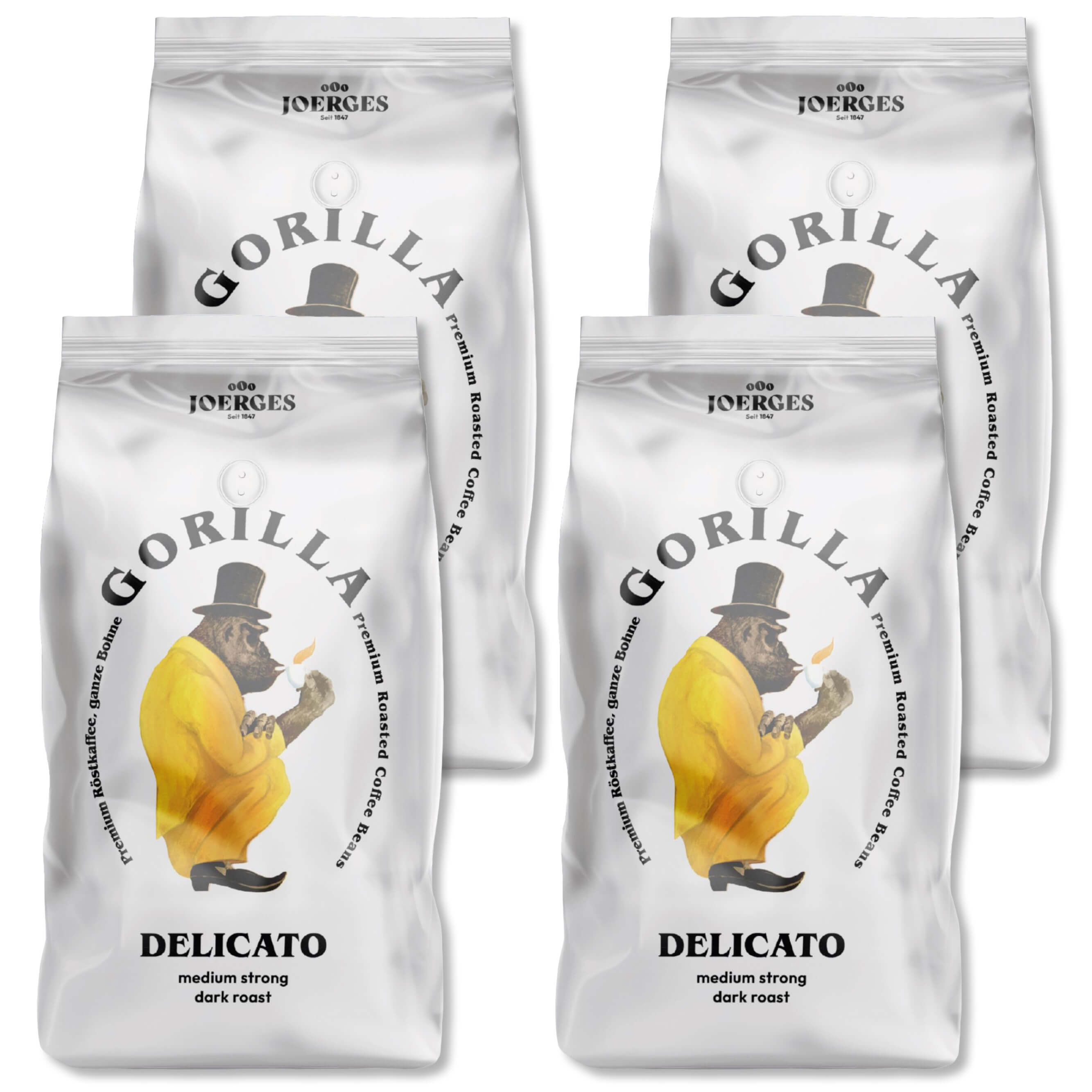 Gorilla Espresso Delicato Vorteilspack 4 Stück