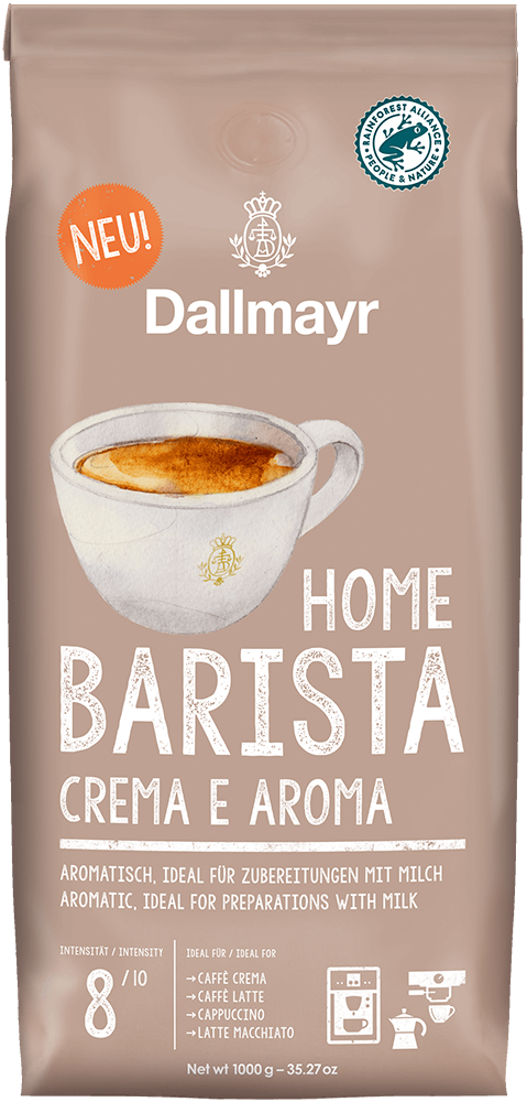 Dallmayr Home Barista Crema E Aroma 1kg ganze Bohnen