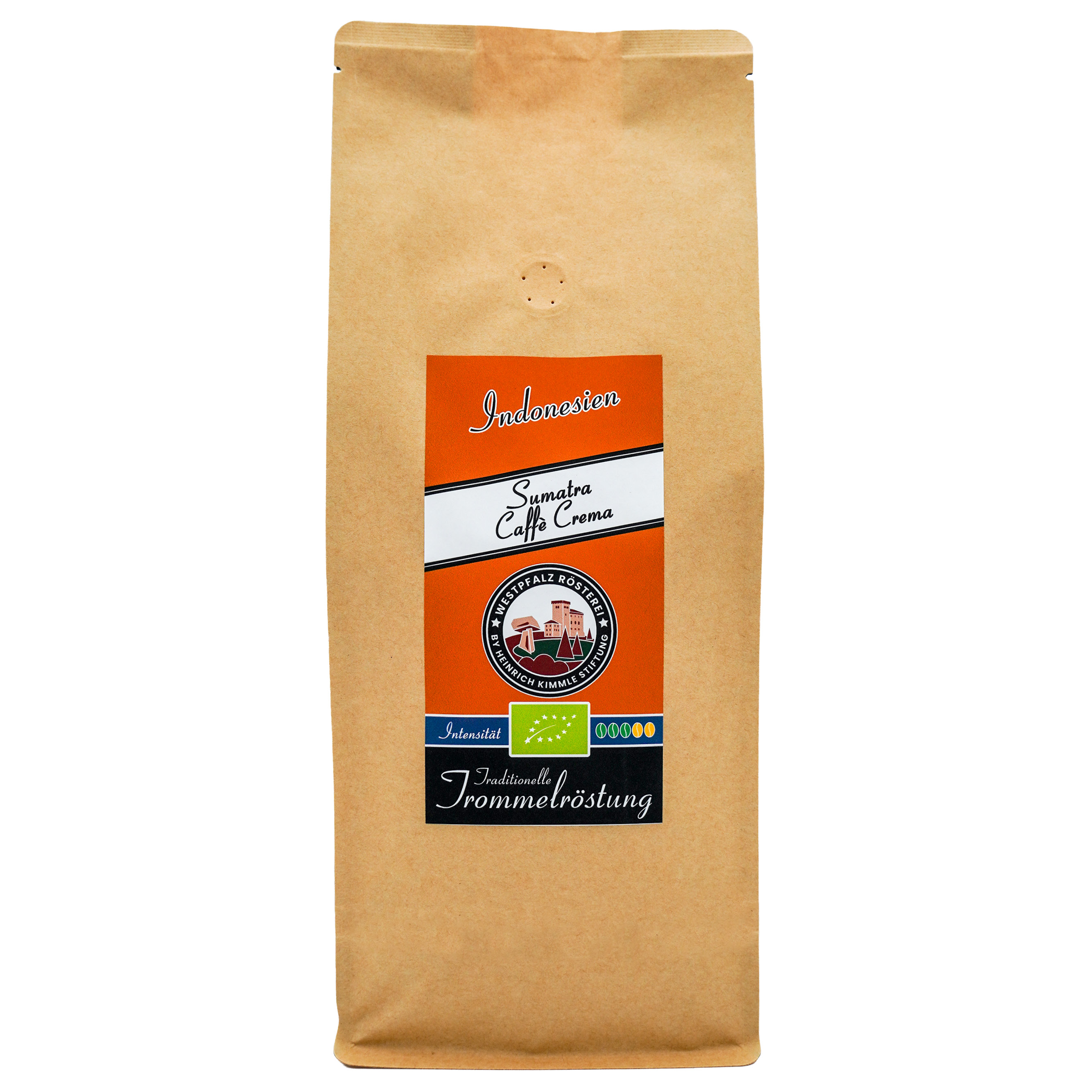 Westpfalz Rösterei by HKS BIO Sumatra Caffe Crema ganze Bohnen 1kg