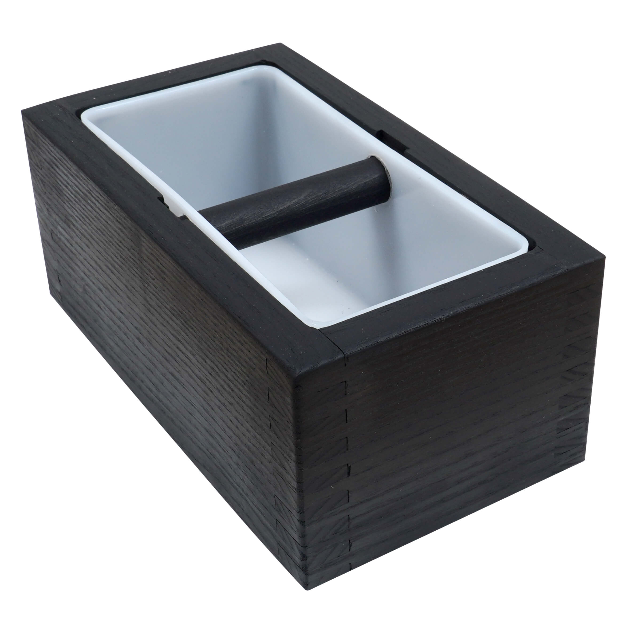 Abschlagbox Esche schwarz - handgefertigt by HKS