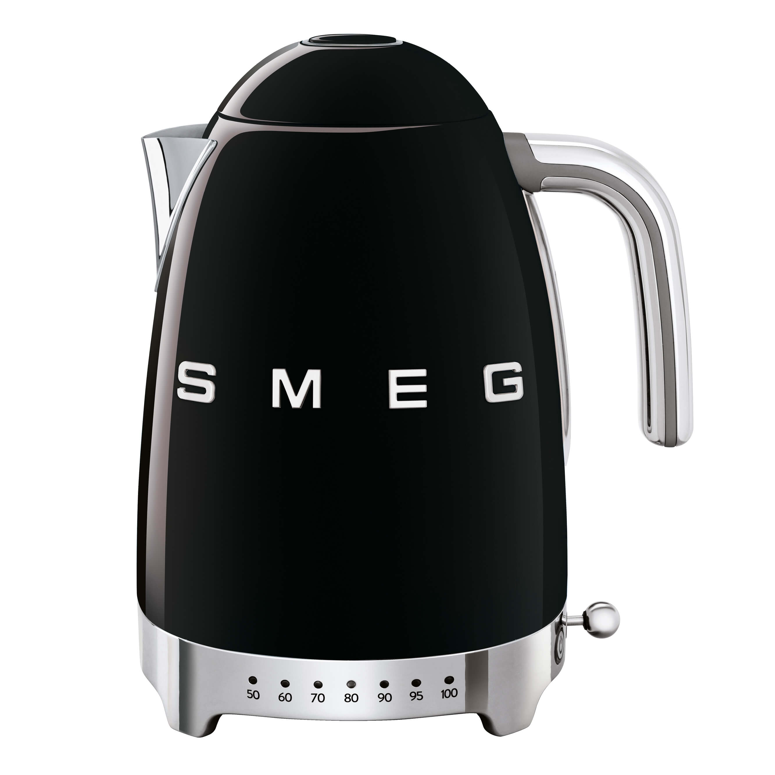 SMEG Wasserkocher variable Temperatur schwarz KLF04BLEU