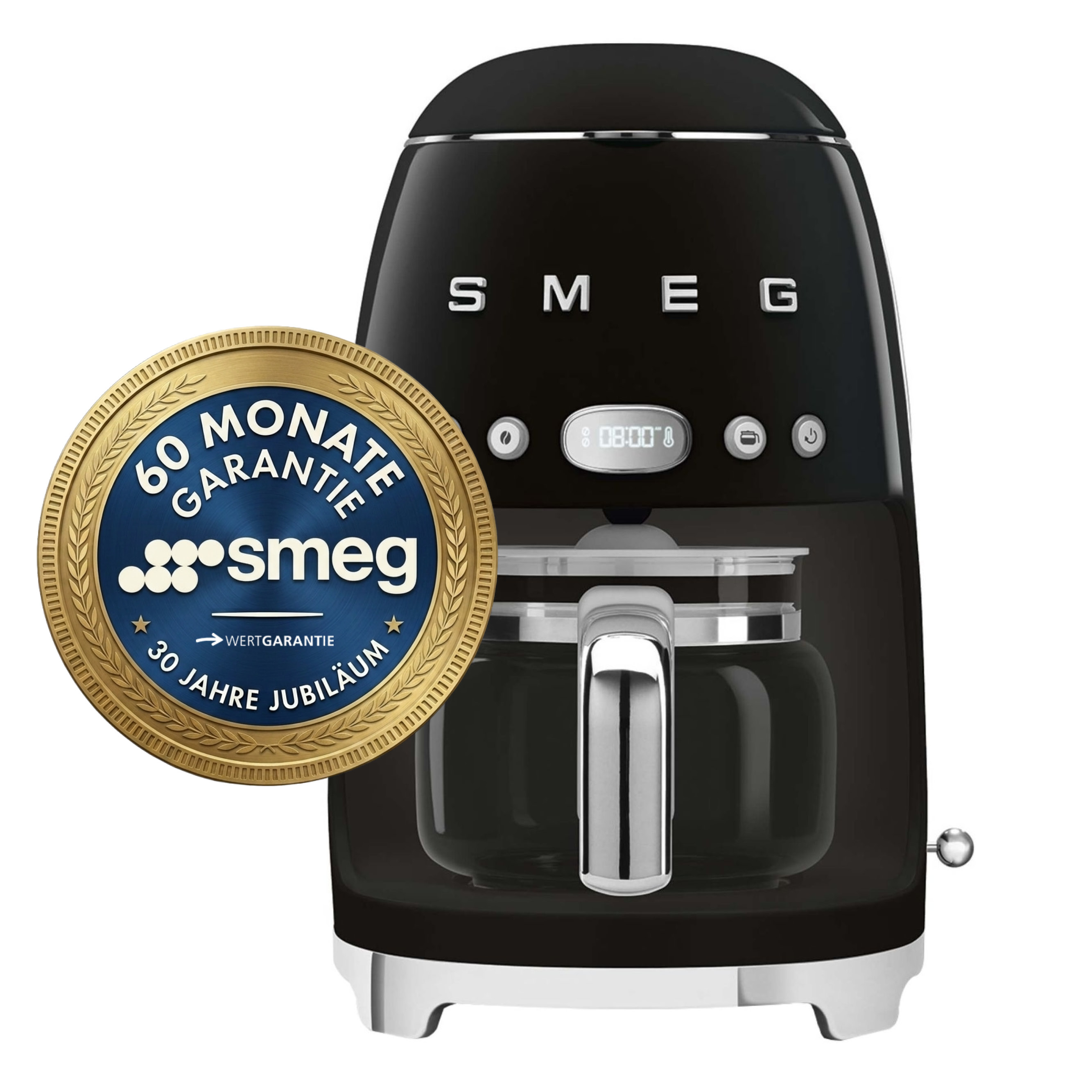 SMEG Filter-Kaffeemaschine schwarz DCF02BLEU