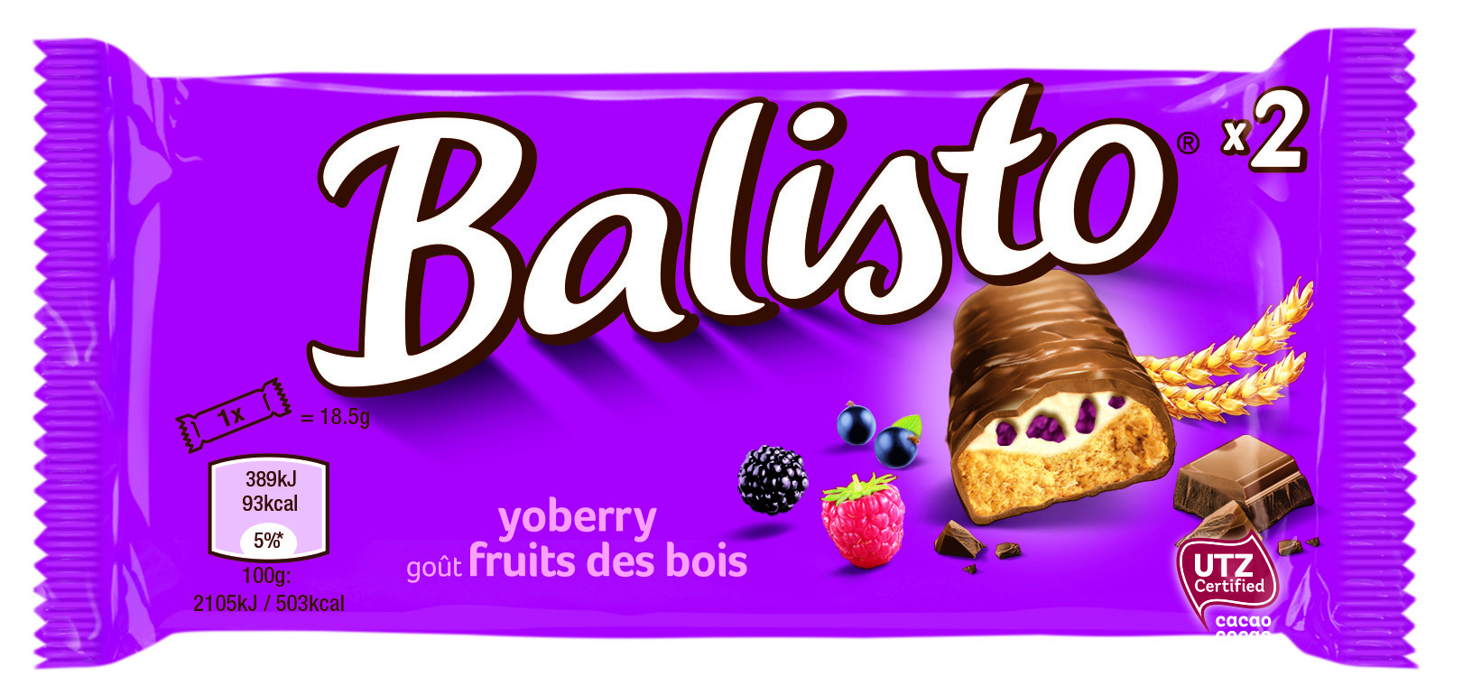 Balisto Joghurt-Beeren-Mix 20×37g Riegel