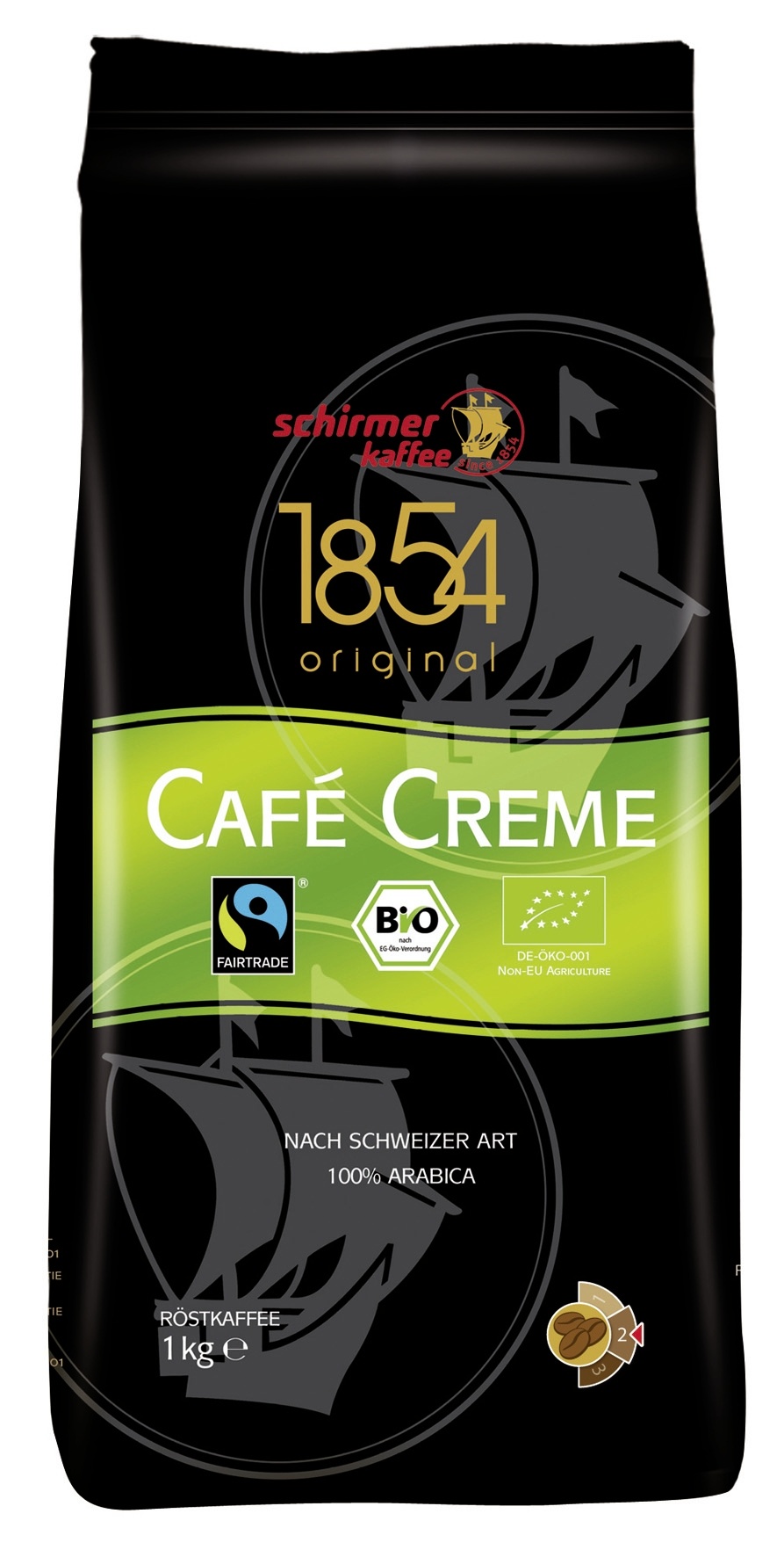Schirmer BIO Cafe Creme ganze Bohnen 1kg Schirmer BIO Cafe Creme ganze Bohnen 1kg