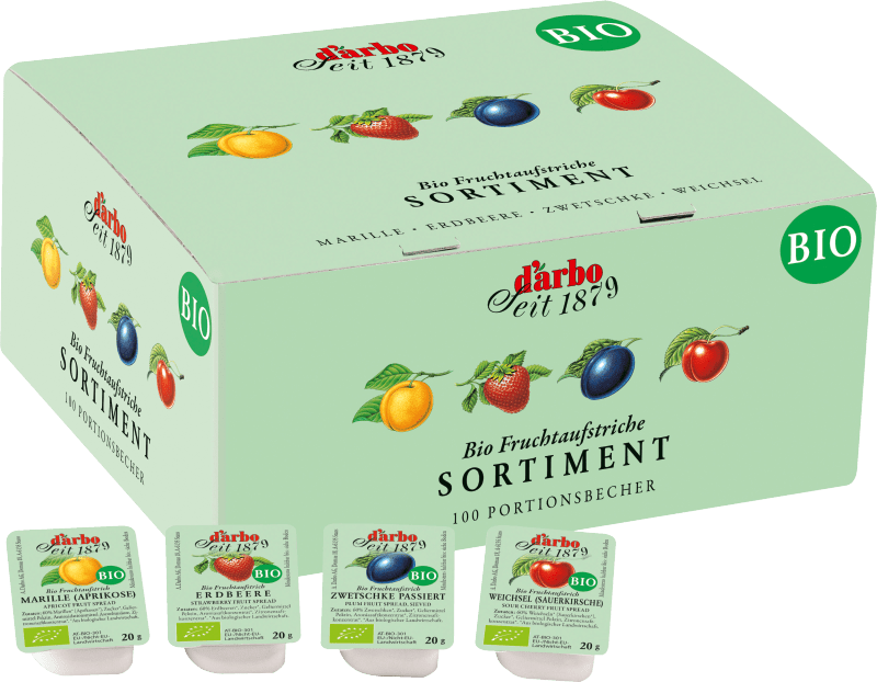 Darbo_Bio_Fruchtaufstrich_4_fach_sortiert_100x20g_9001432049972 Darbo Bio Fruchtaufstrich 4-fach sortiert 100x20g