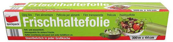 Frischhaltefolie PE 10 my lose Länge 26000 cm 4 Rollen 30-60 cm breit, 5,59 Frischhaltefolie PE 10 my lose Länge 26000 cm 4 Rollen 30-60 cm breit, 5,59