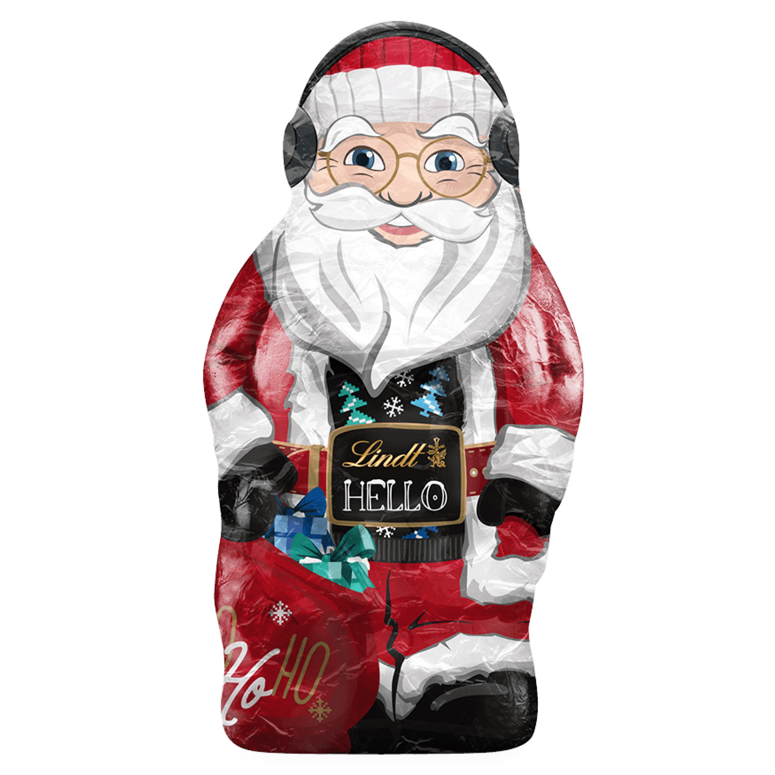 Lindt Hello Santa Hohlfigur Alpenvollmilch Schokolade 140g