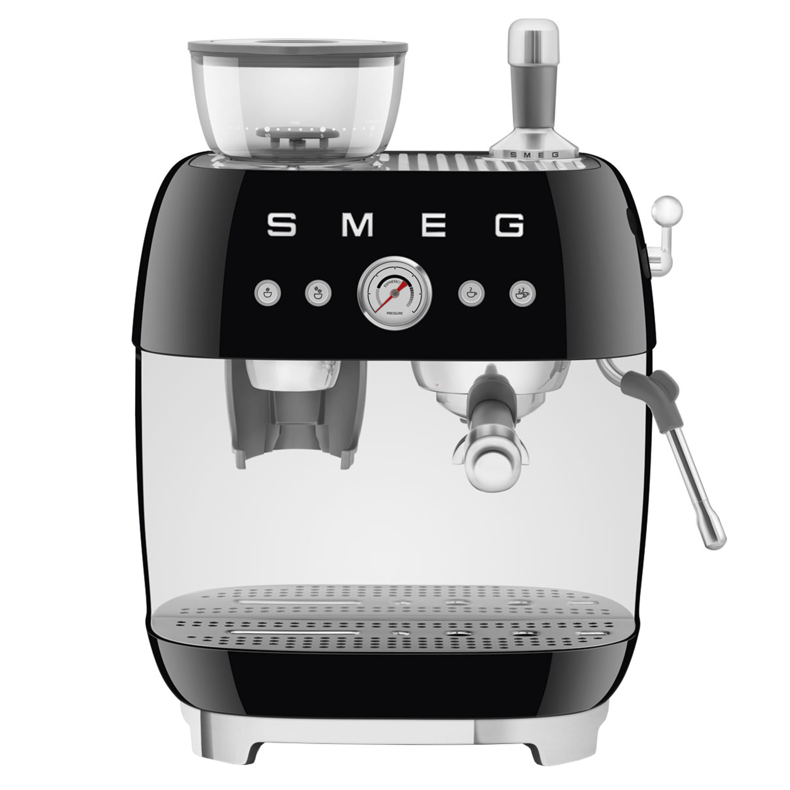 SMEG Espressomaschine mit Mahlwerk EGF03BLEU schwarz
