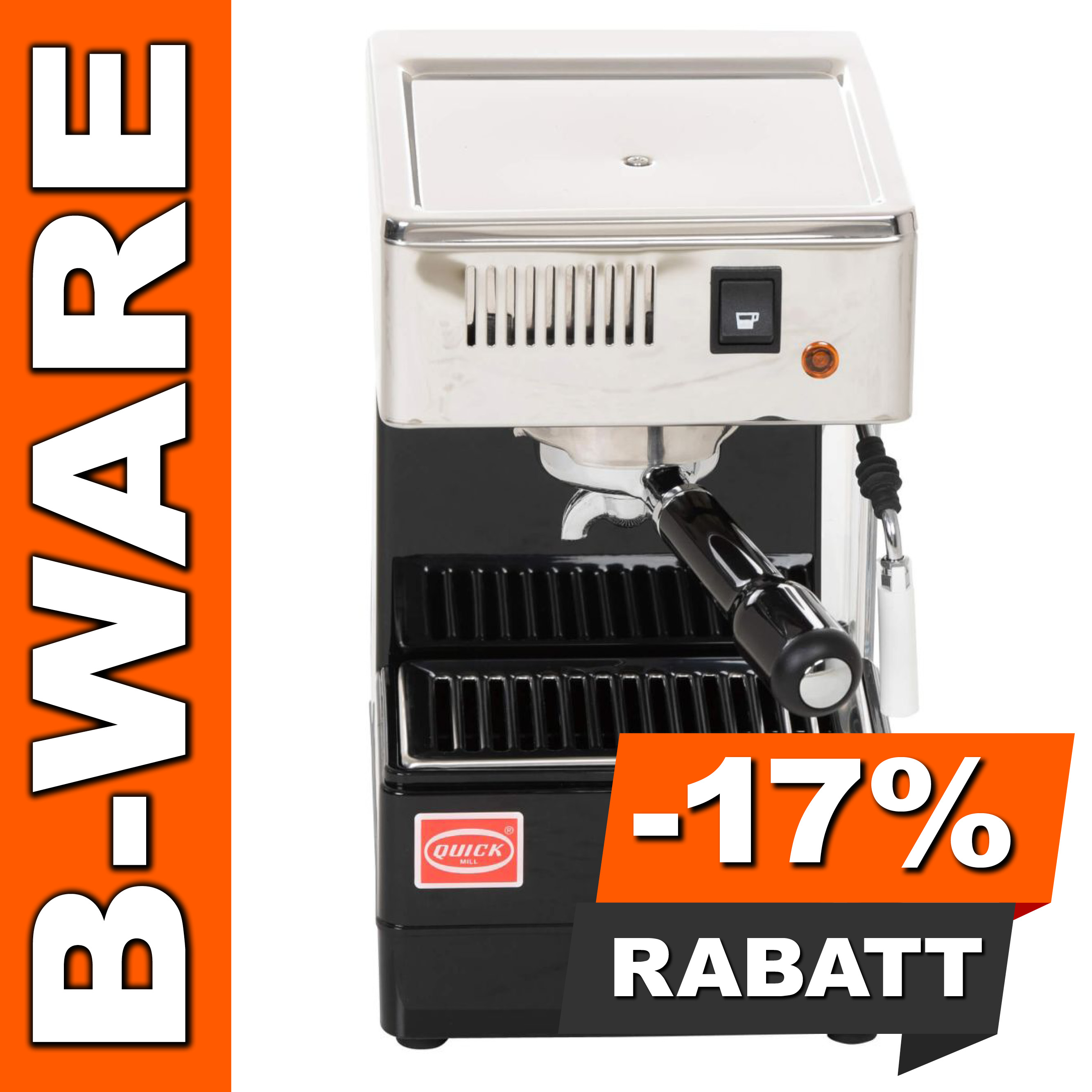 B-Ware #3126 - Quick Mill Stretta 0820 Espressomaschine, schwarz