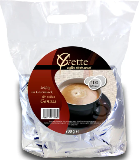 Yvette Kaffeepads Dark 100 Stück