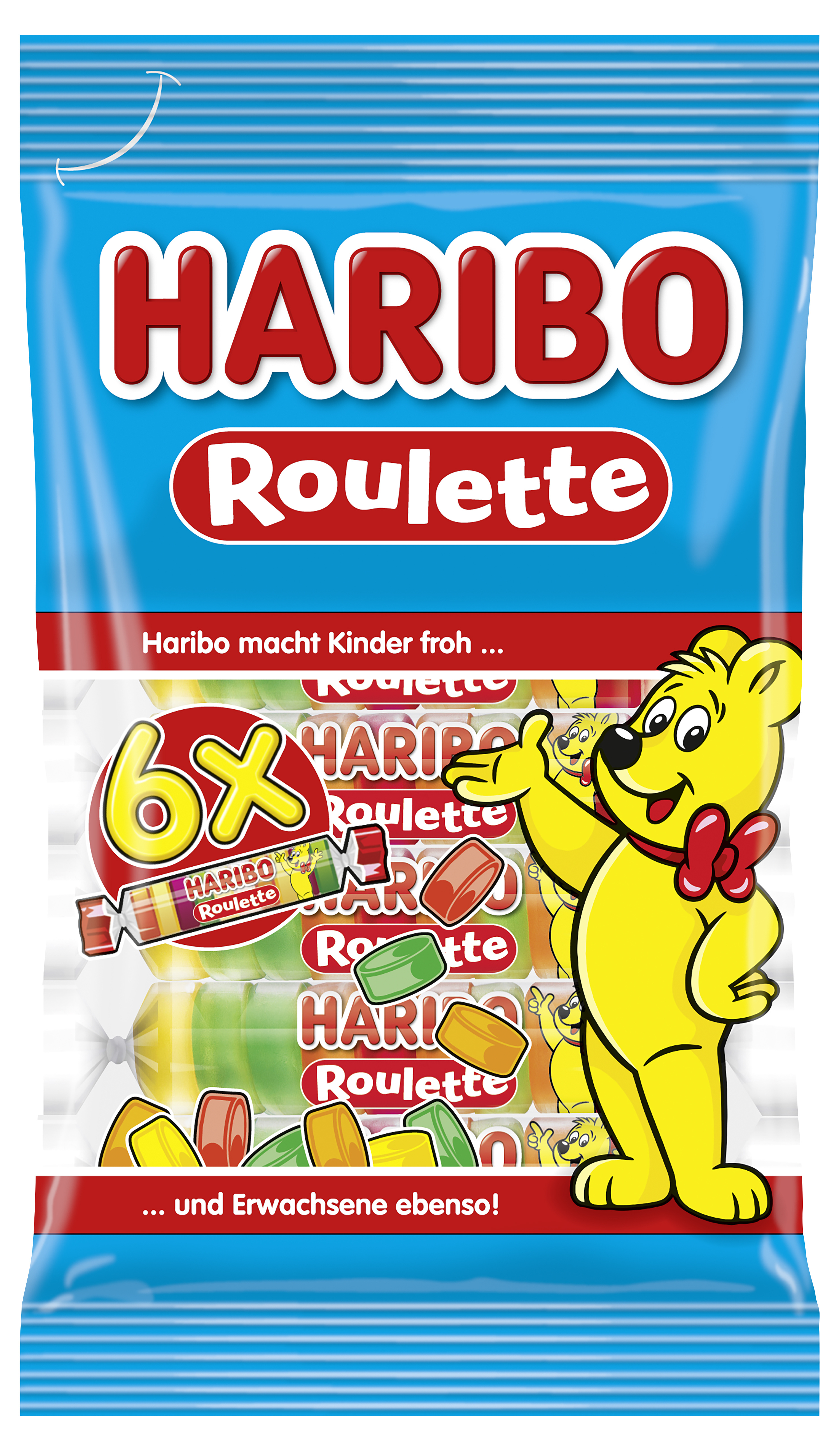 Haribo Routlette Haribo Roulette Rollen 6er 150g