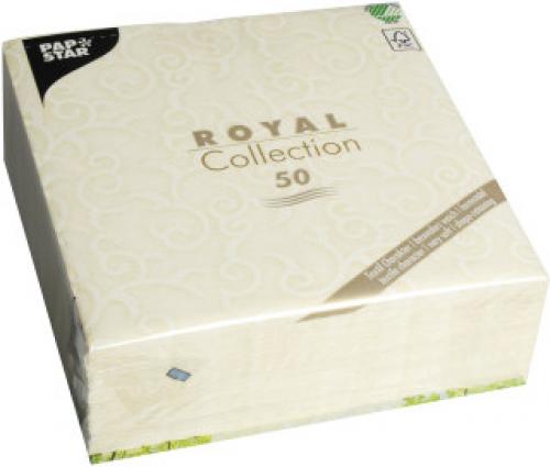 Papstar Serviette 40cm 1/4 Falz Royal Casali champagner 50 Stk.