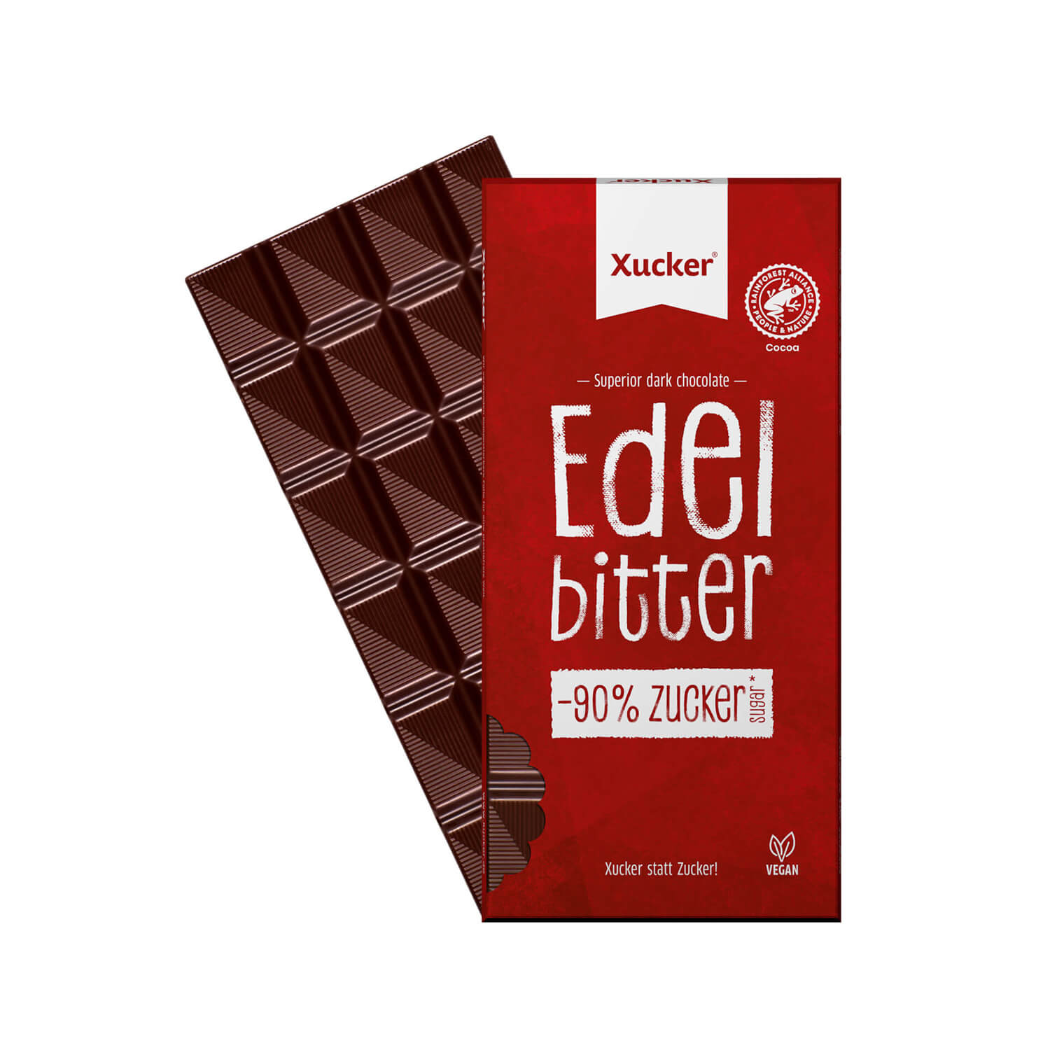 Xucker Xylit Edelbitter Schokolade vegan 80g