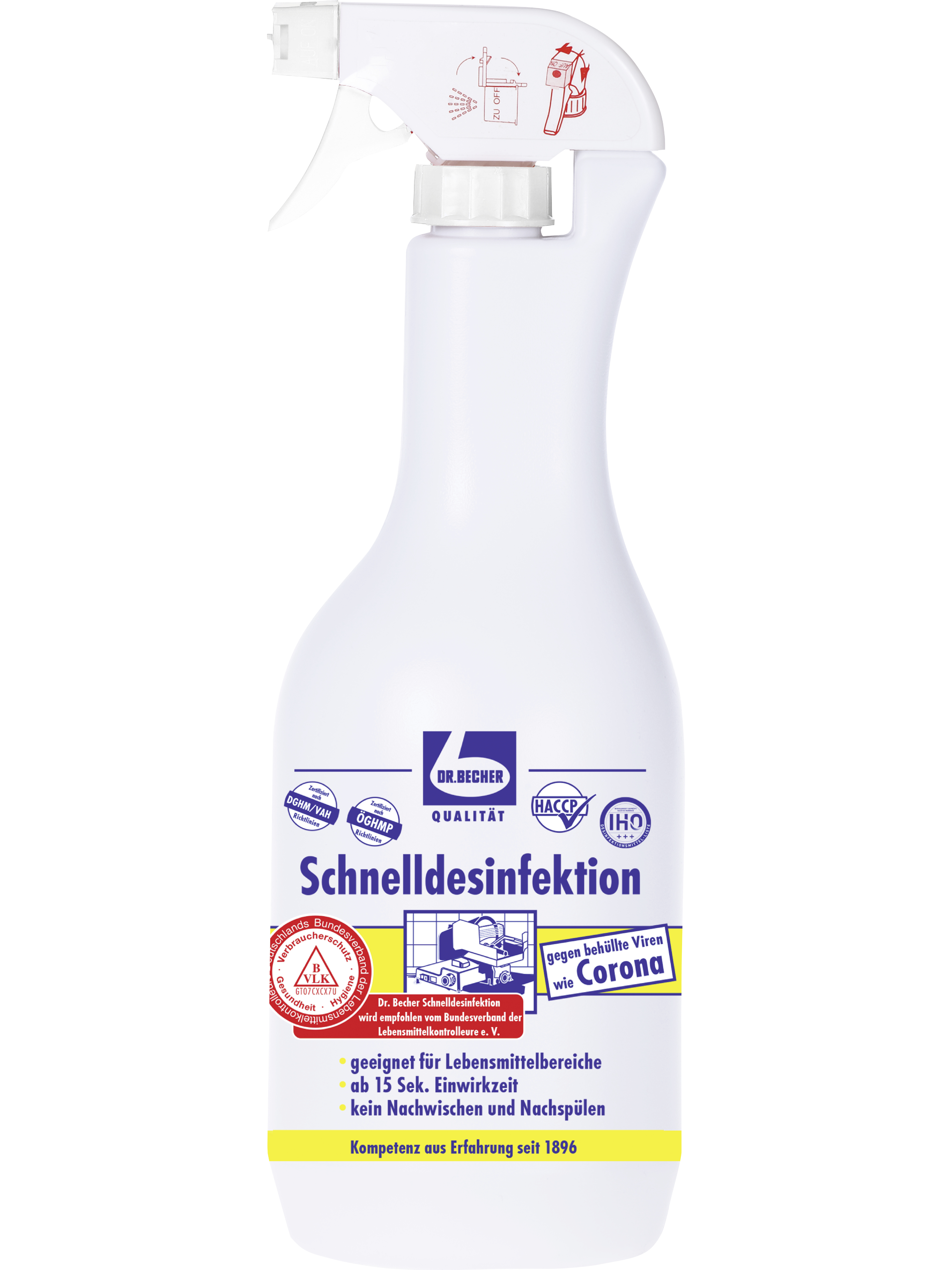 Dr. Becher Schnelldesinfektion 1 Liter Dr. Becher Schnelldesinfektion 1 Liter