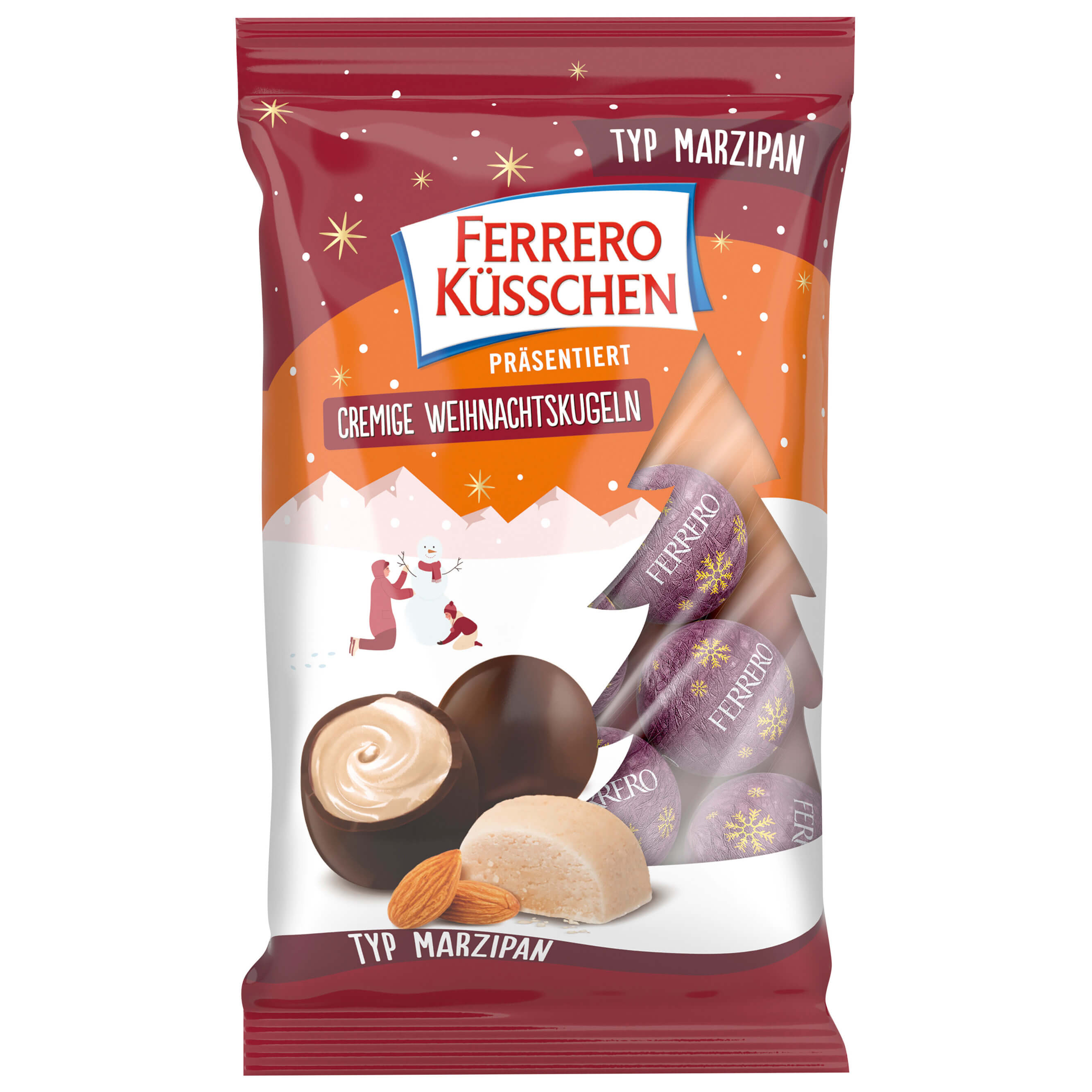 8000500428559 - Küsschen Cremige Weihnachtskugeln Marzipan 100g 8000500428559 - Küsschen Cremige Weihnachtskugeln Marzipan 100g