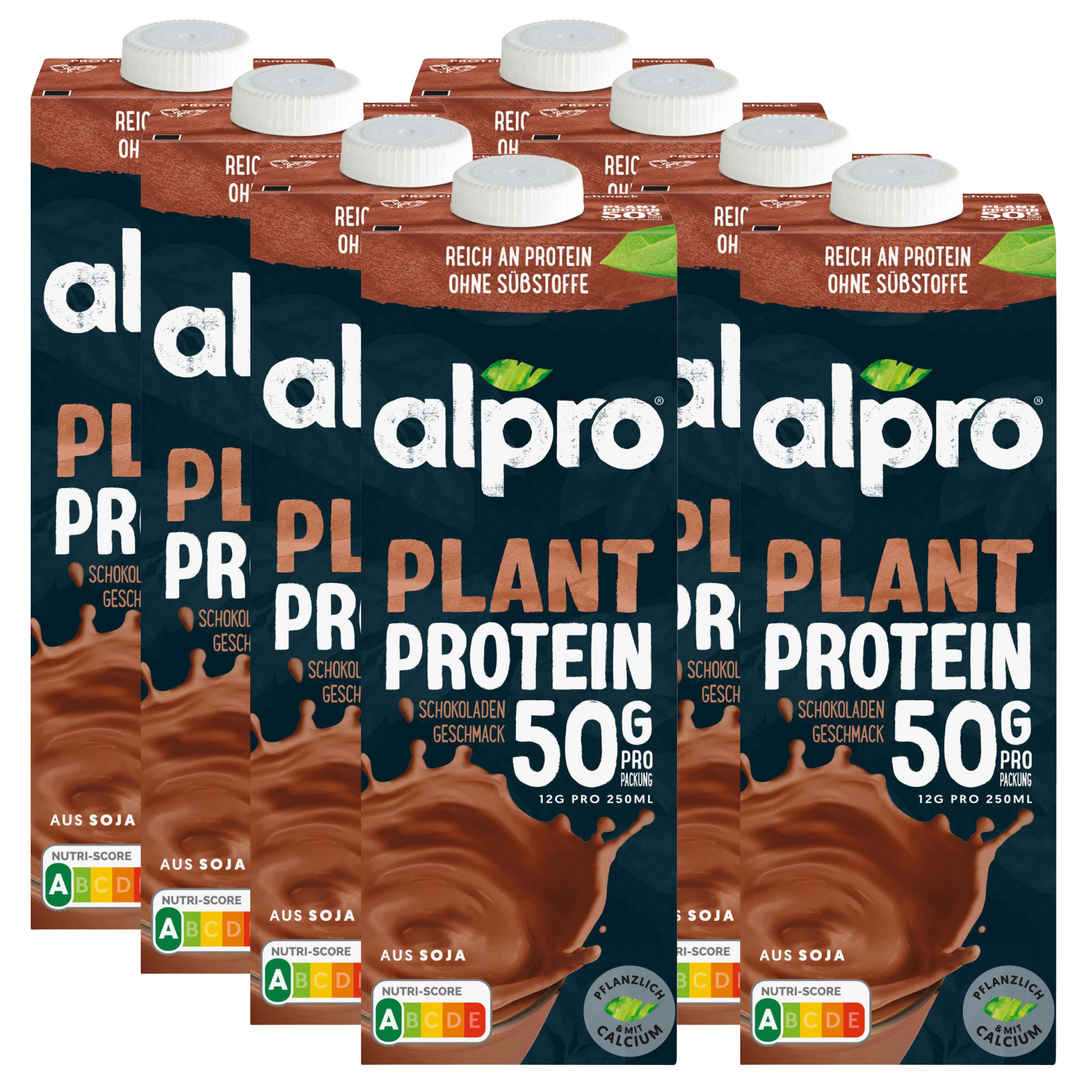 Alpro Protein Drink Schokolade 8er Pack (8 Liter)