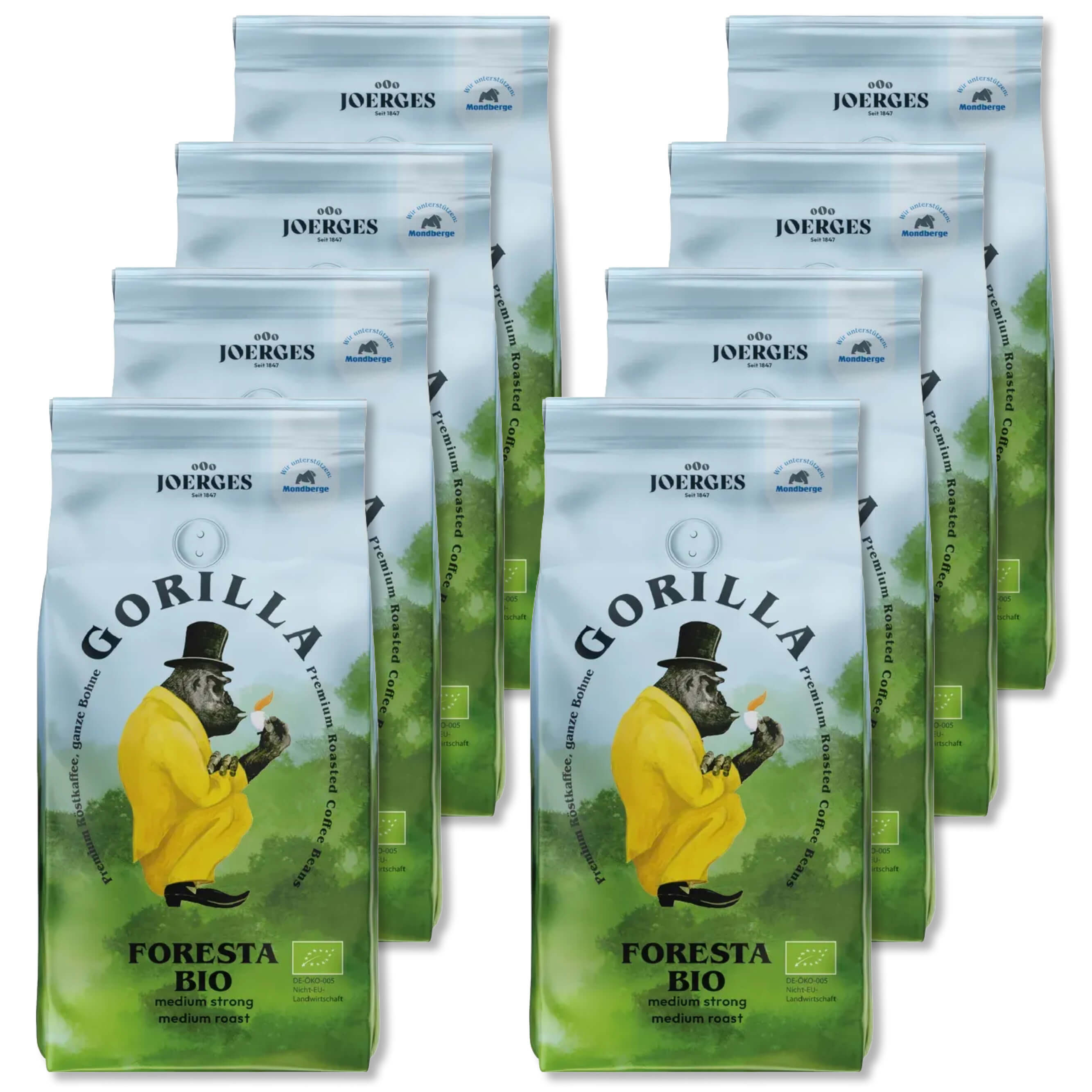 Gorilla Foresta Vorteilspack 8 Stück 
