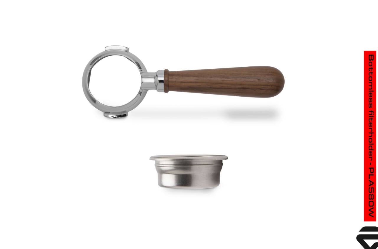 Lelit Siebträger PLA580W für 58mm, bodenlos, inkl. 1 Sieb