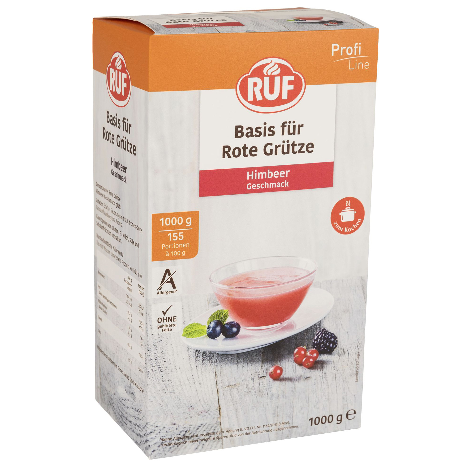 Ruf Rote Grütze Himbeer glatt 1kg