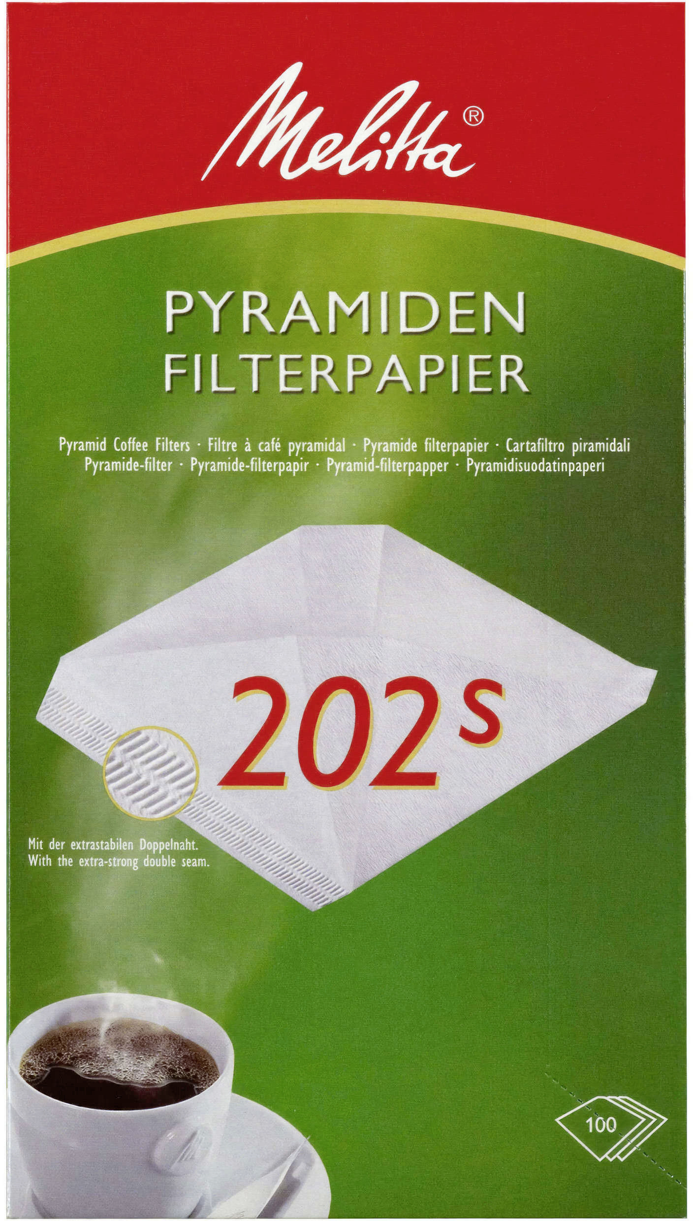 MelittaPyramiden Filterpapier PA SF 202S 100 Stück