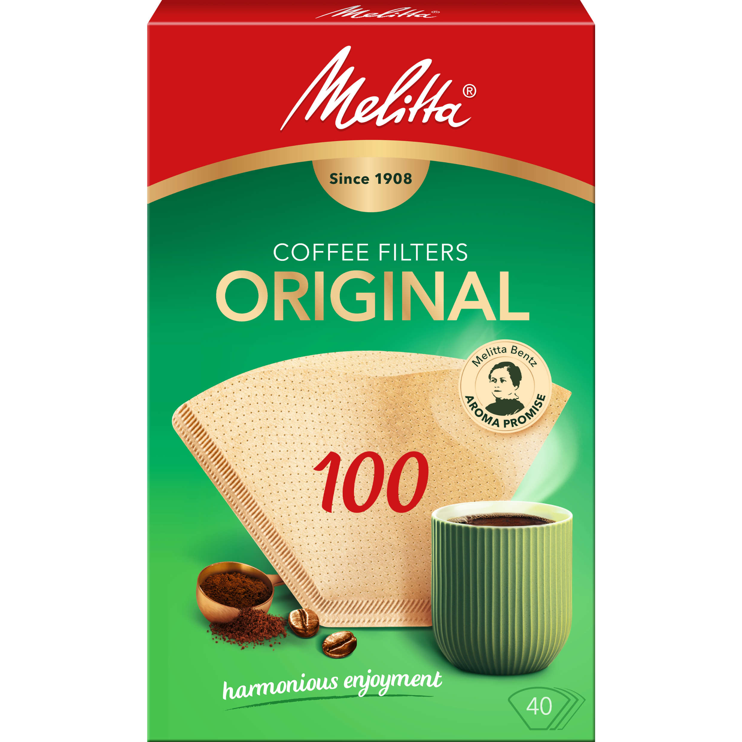 Melitta Filtertüten 100 braun 40 Stück