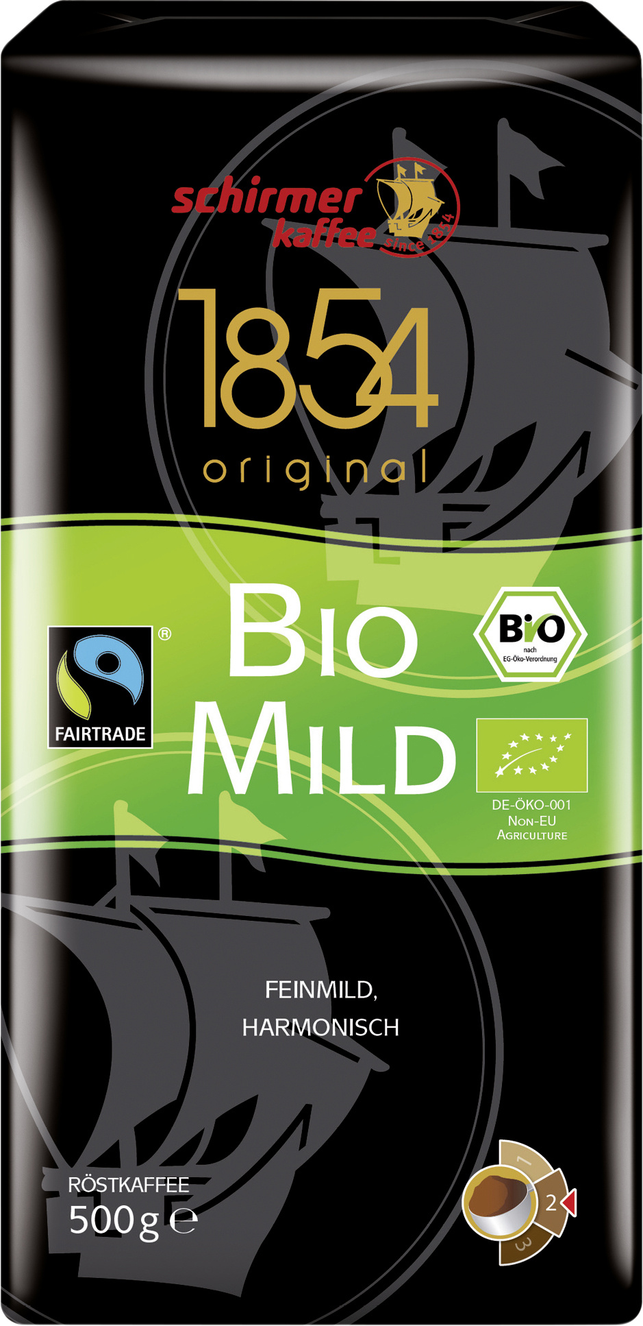 Schirmer BIO Kaffee mild gemahlen 500g Schirmer BIO Kaffee mild gemahlen 500g