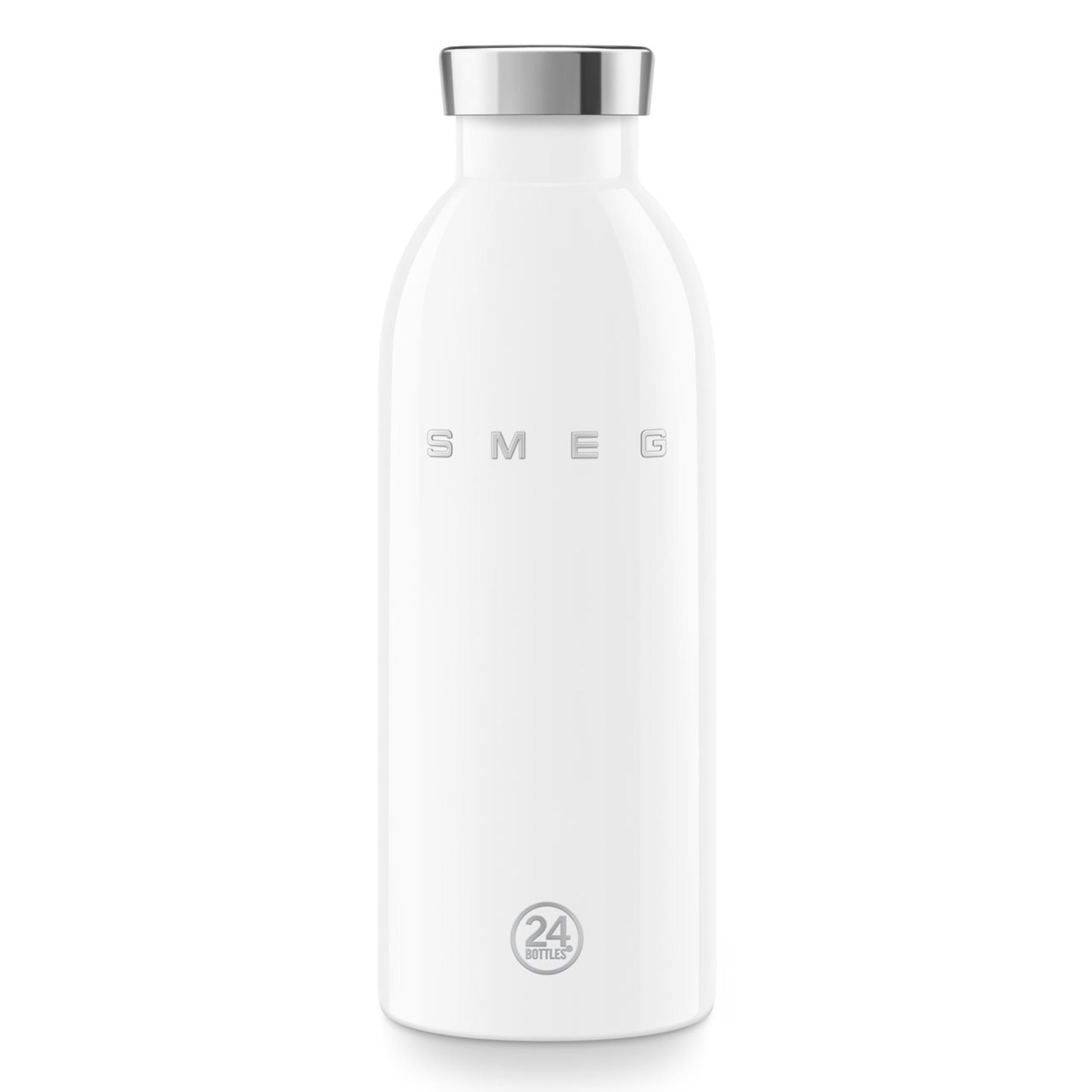 SMEG 24Bottles® Isolierte Edelstahlflasche 500 ml weiß