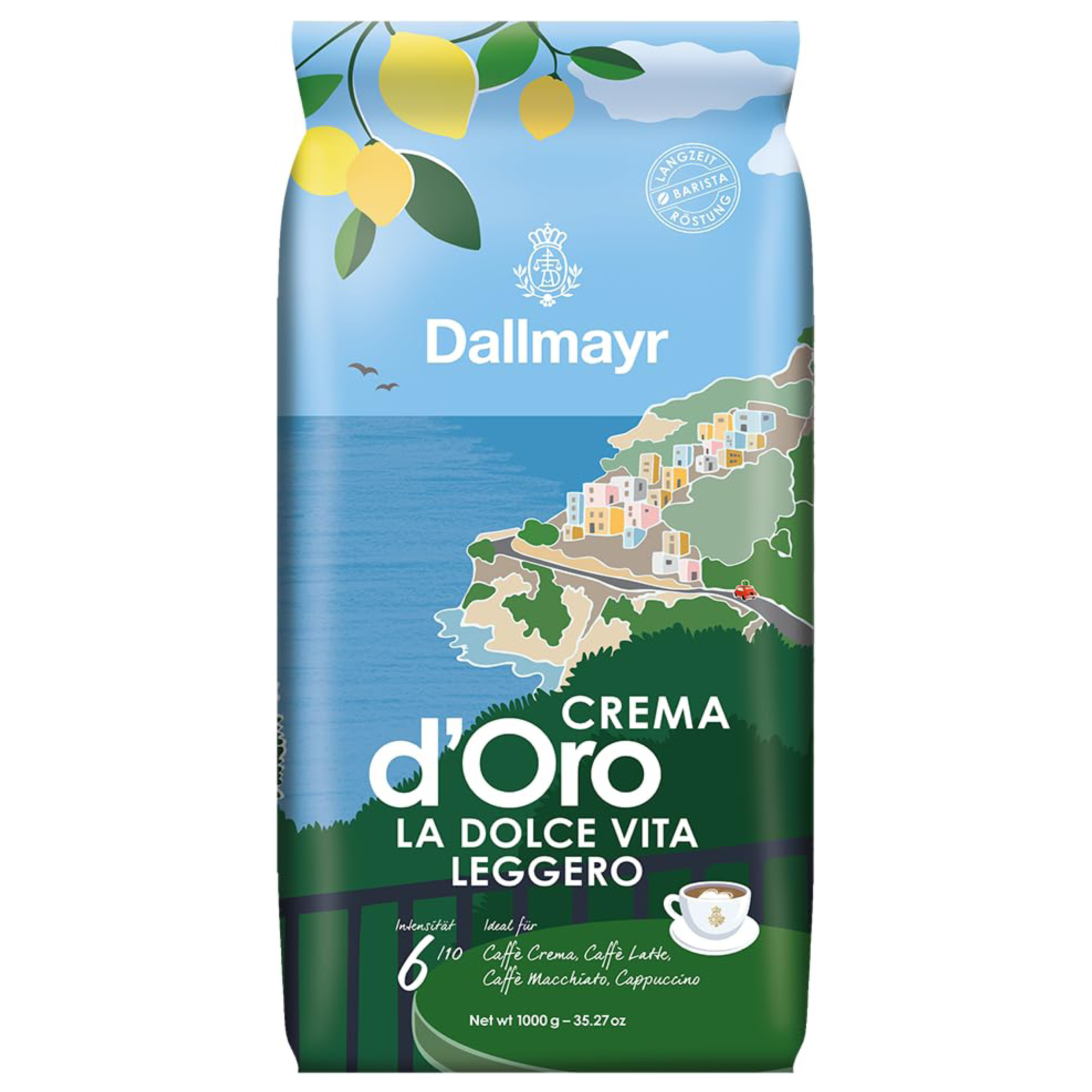 Dallmayr Crema d'Oro La Dolce Vita Leggero ganze Bohnen 1kg