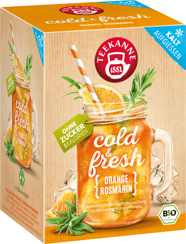 Teekanne BIO cold & fresh Orange-Rosmarin 15x2,75g Teekanne BIO cold & fresh Orange-Rosmarin 15x2,75g
