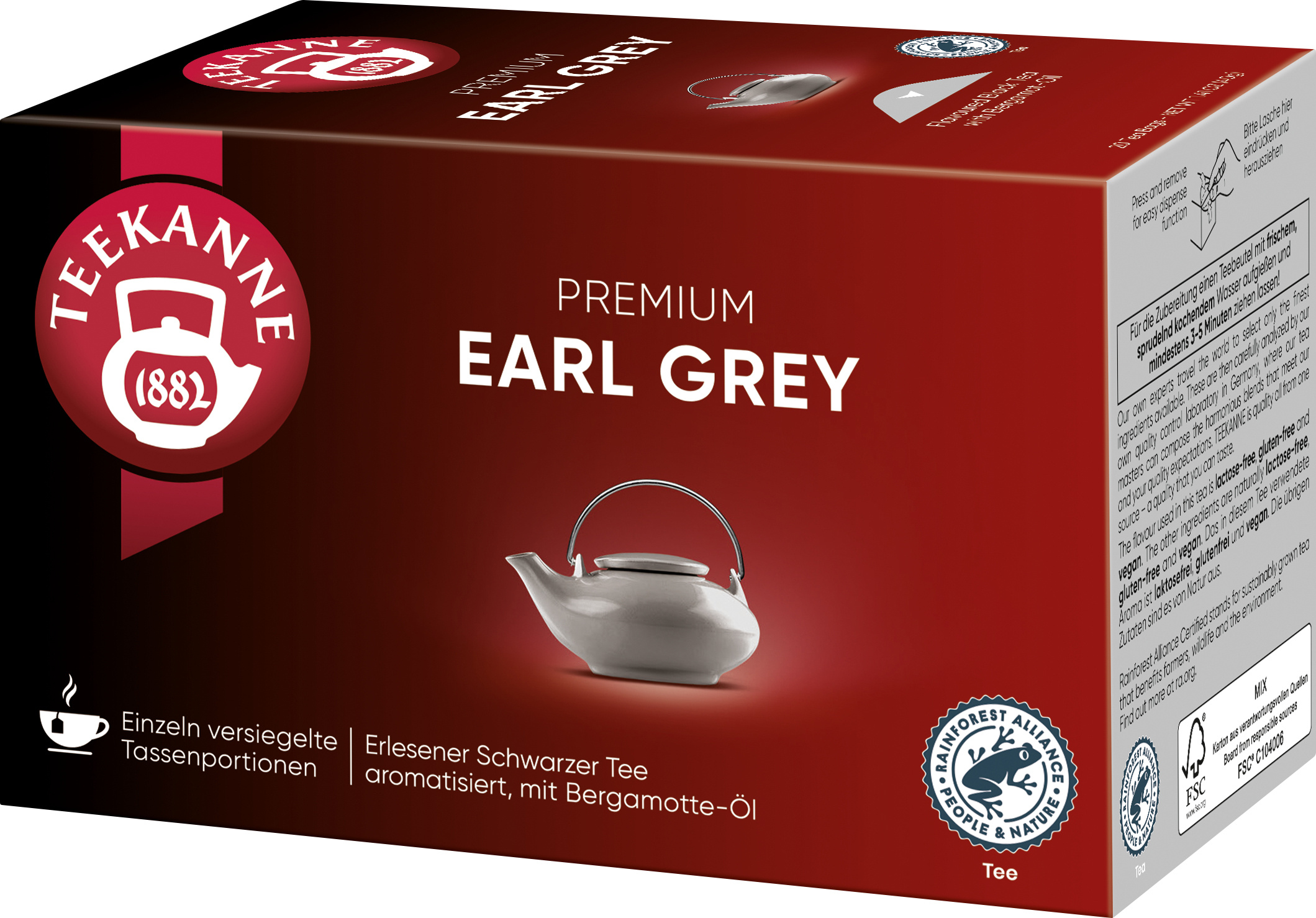 Teekanne Premium Earl Grey 20x2g