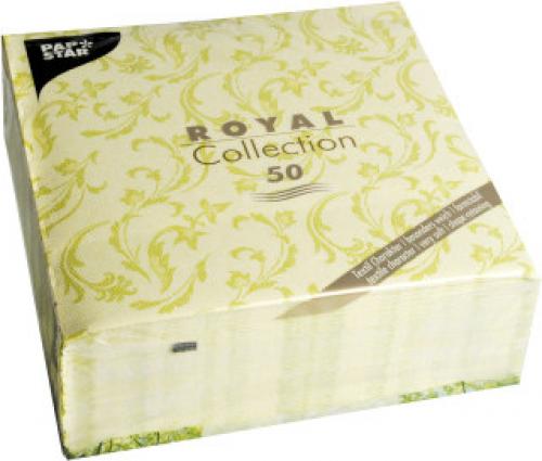4002911976760 - Servietten 40cm 1 4 Falz Royal Damascato limonengrün 50 Stk 4002911976760 - Servietten 40cm 1 4 Falz Royal Damascato limonengrün 50 Stk