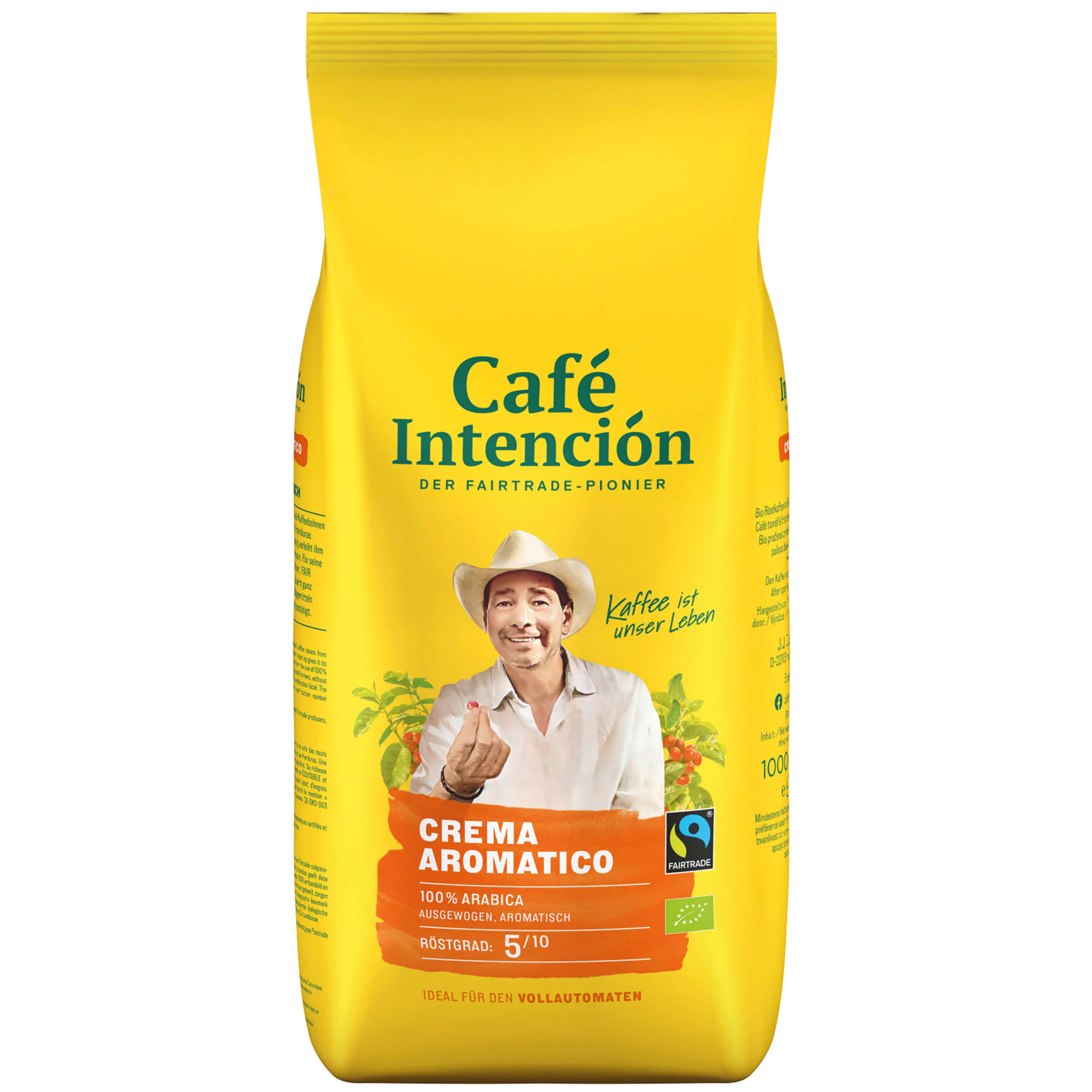 Darboven Bio Café Intención ecológico ganze Bohnen 1kg