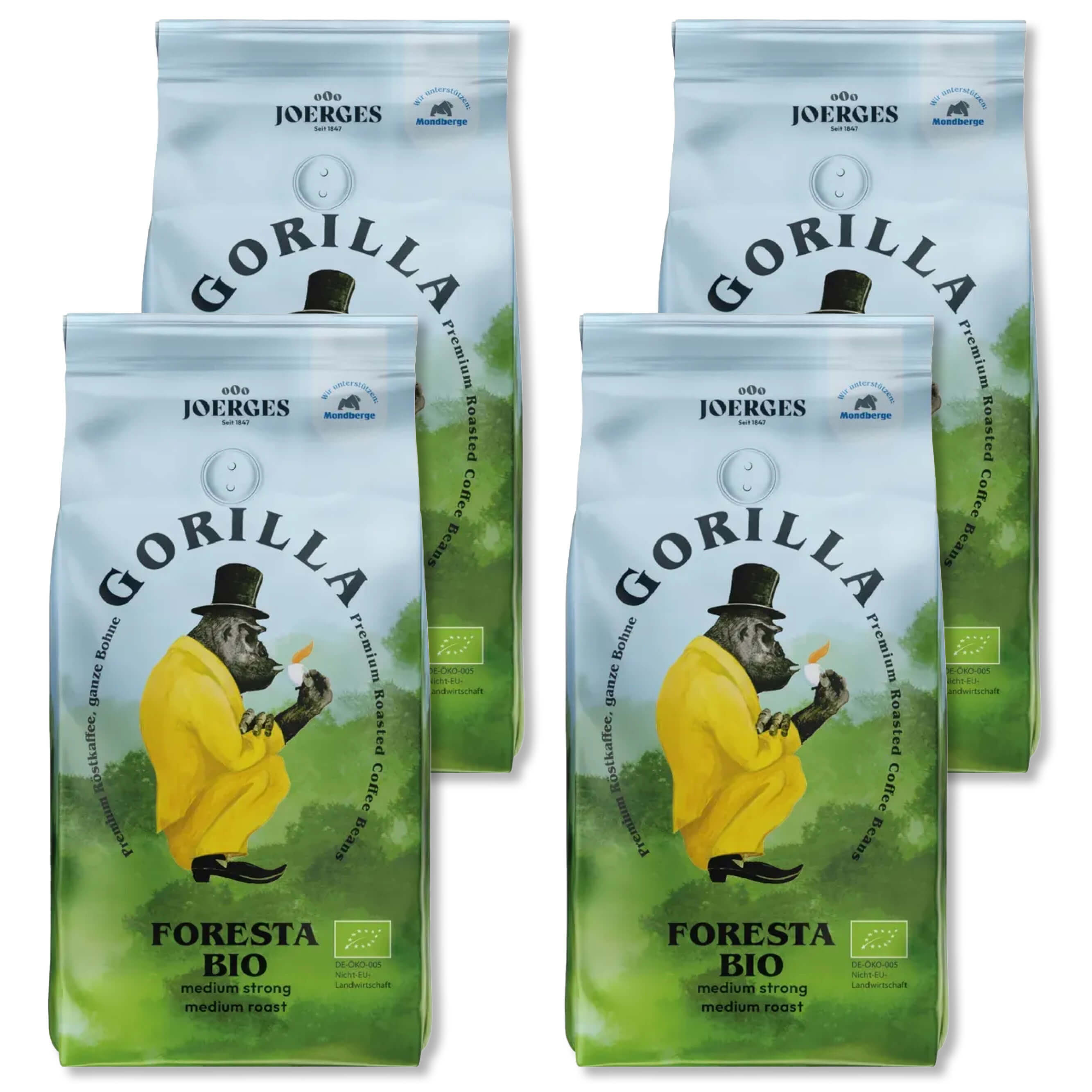 Gorilla Foresta Vorteilspack 4 Stück 