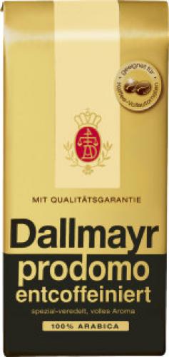 Dallmayr Prodomo ganze Bohnen entkoffeiniert 500g