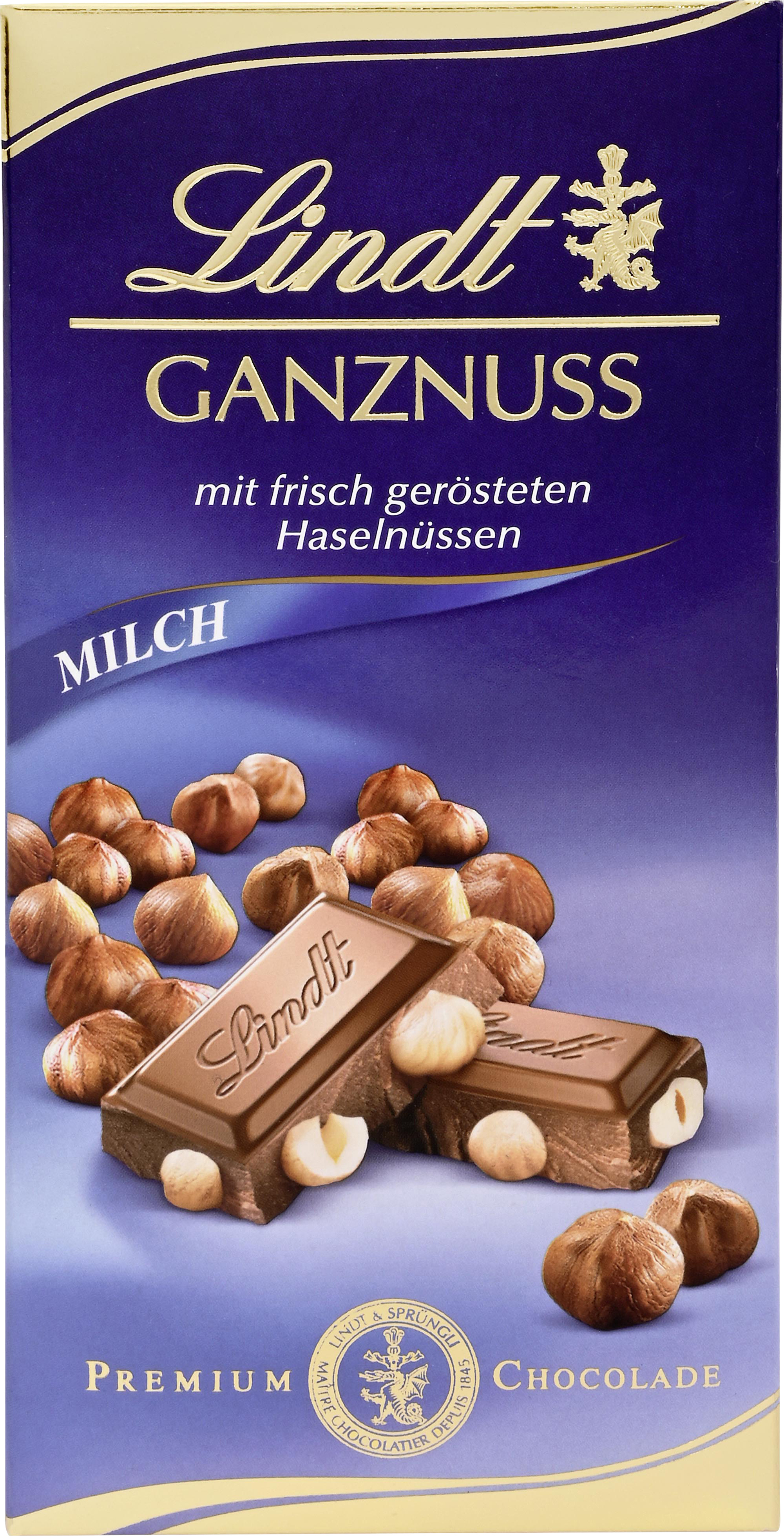 Lindt Schokolade Ganznuss 100g