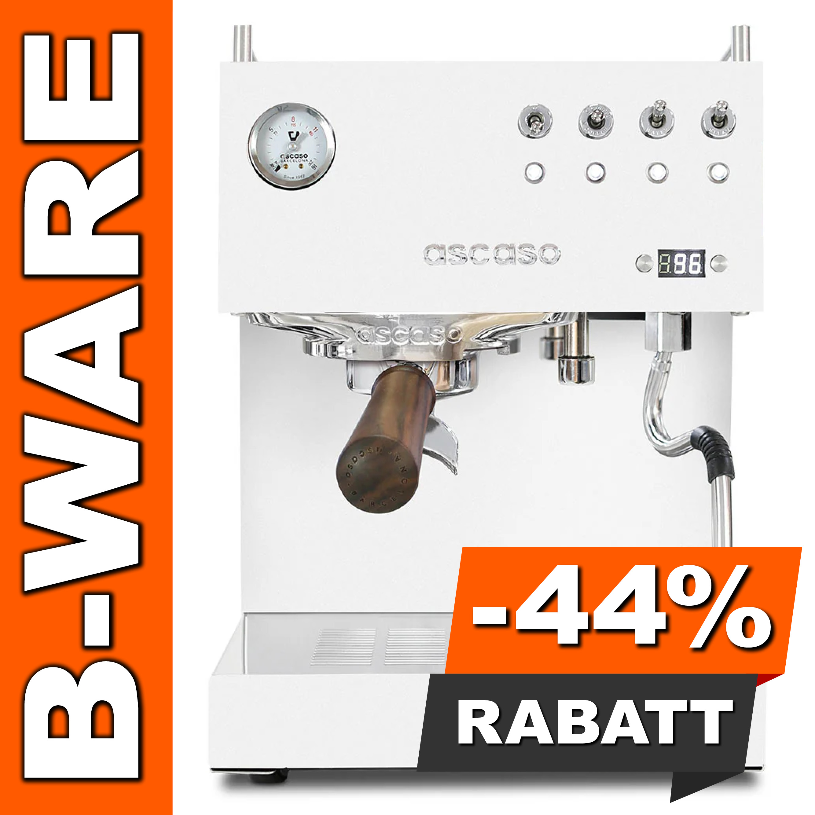 B-Ware #3082 - Ascaso Steel Duo PID, weiß