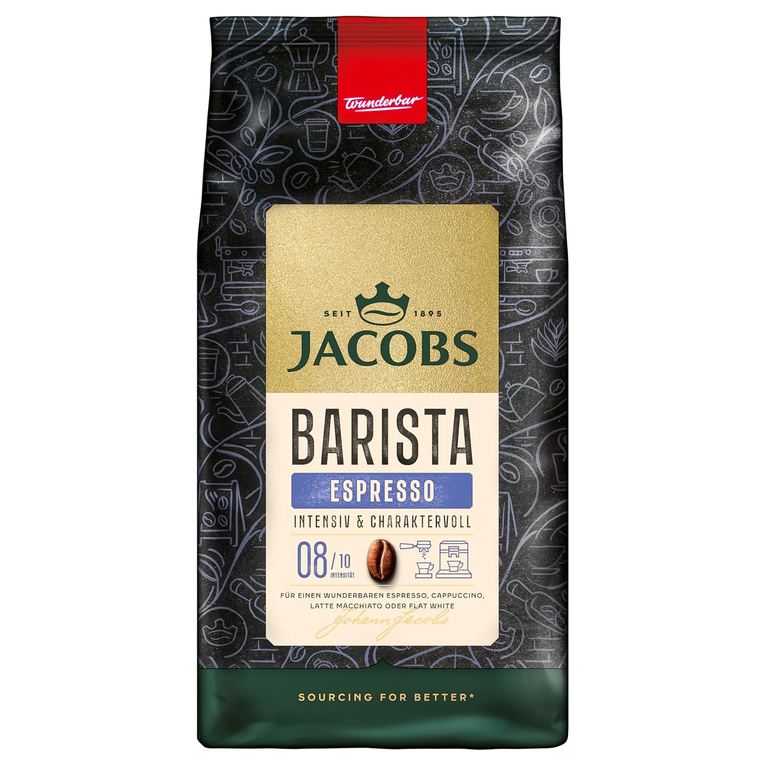 Jacobs Barista Espresso ganze Bohnen 1kg