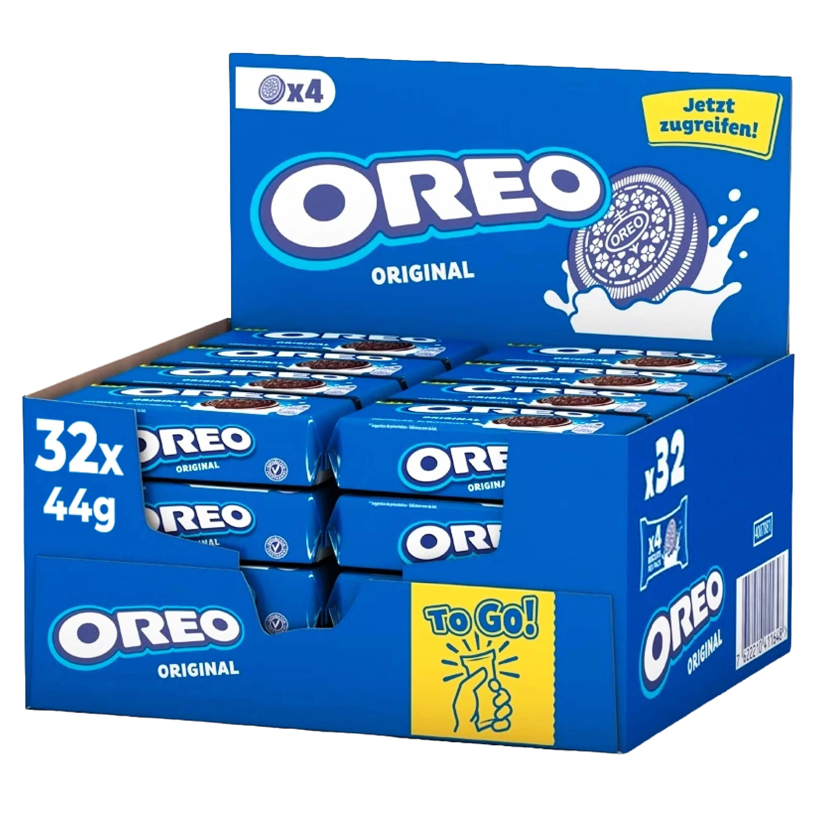Oreo Original Kakaokekse mit Cremefüllung 32x44g Karton