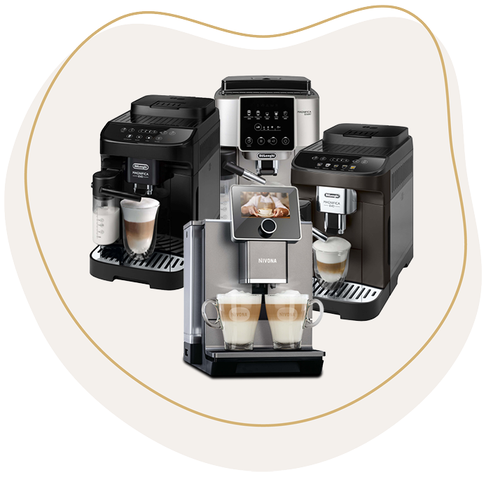 Verschiedene Modelle an Kaffeevollautomaten