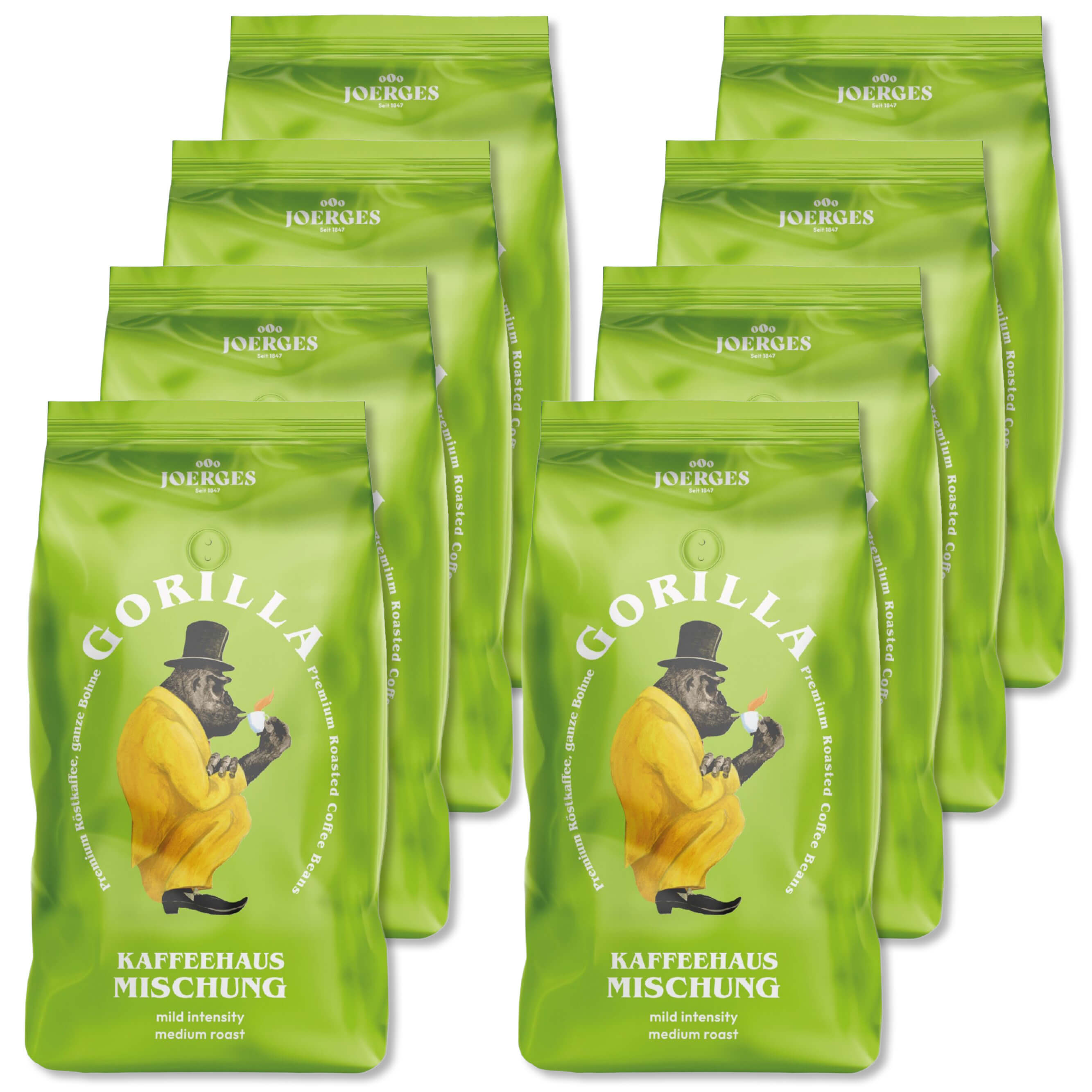 Gorilla Kaffeehaus Mischung Vorteilspack 8 Stück 