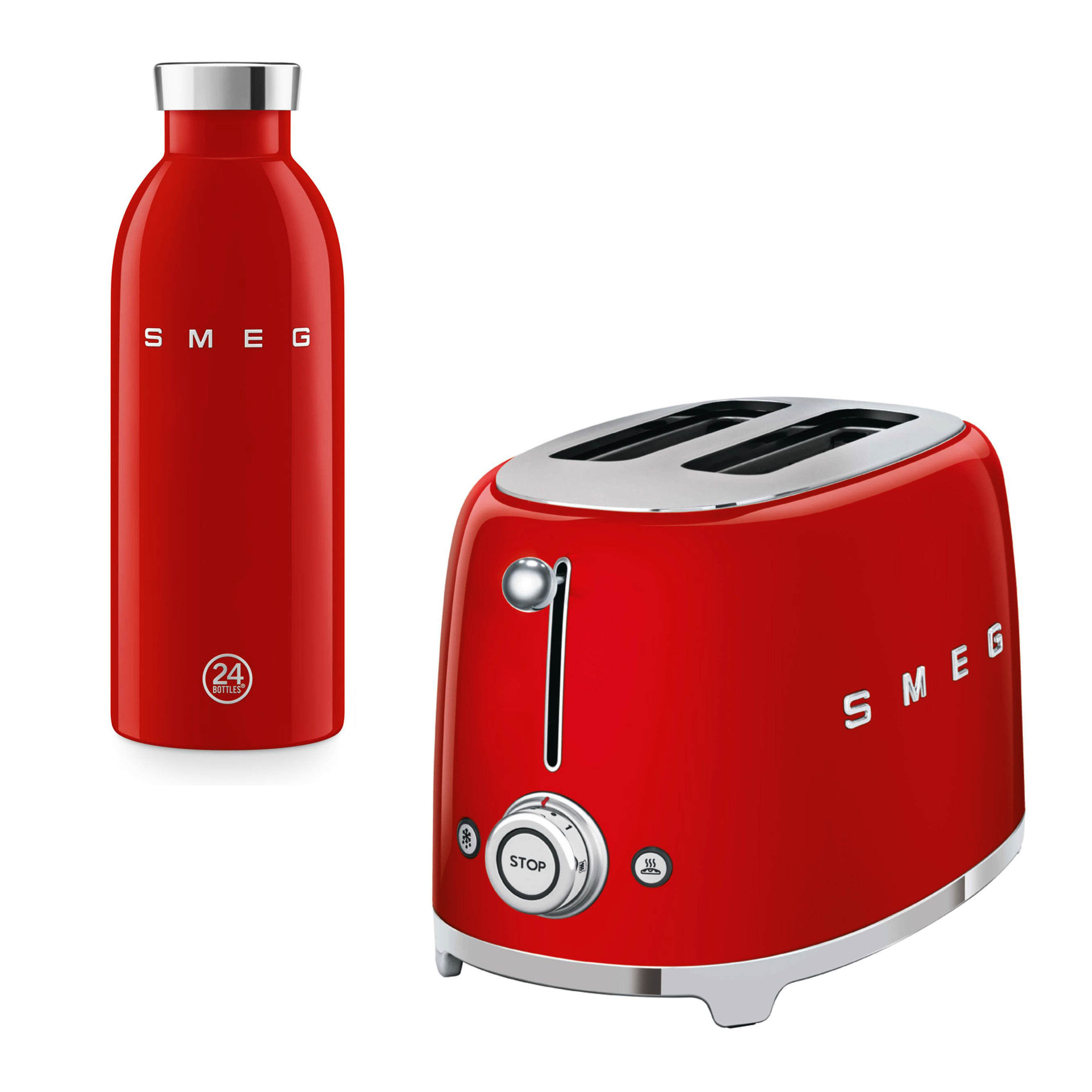 SMEG Set 50's Style Rot 2-teilig