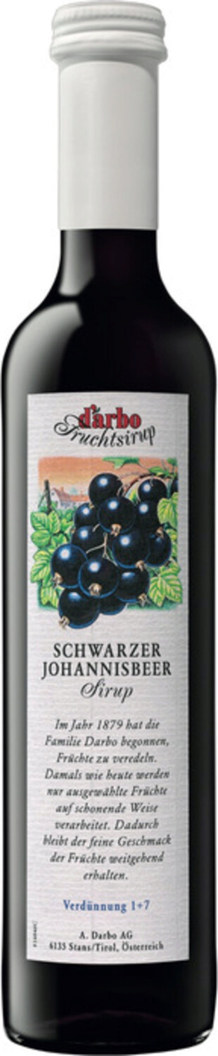Darbo Sirup schwarze Johannisbeere 0,5l