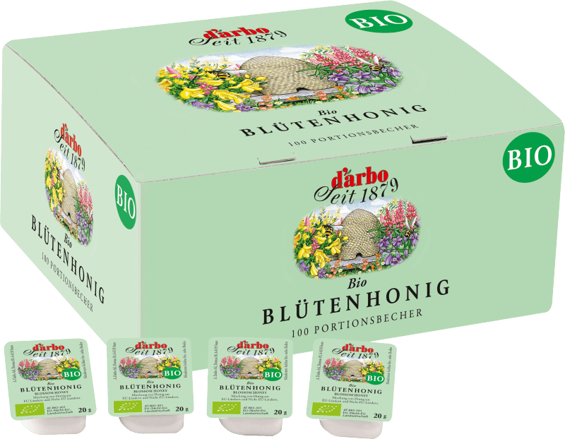 Darbo_Bio_Bluetenhonig_100x20g_9001432049989 Darbo Bio Blütenhonig 100x20g