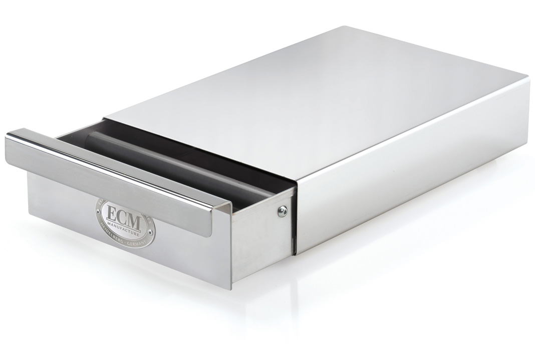 ECM Kaffee-Sudschublade Edelstahl poliert