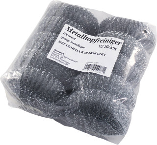 10 Stück - Schwamm, Schrubber, Topfschrubber, Metall