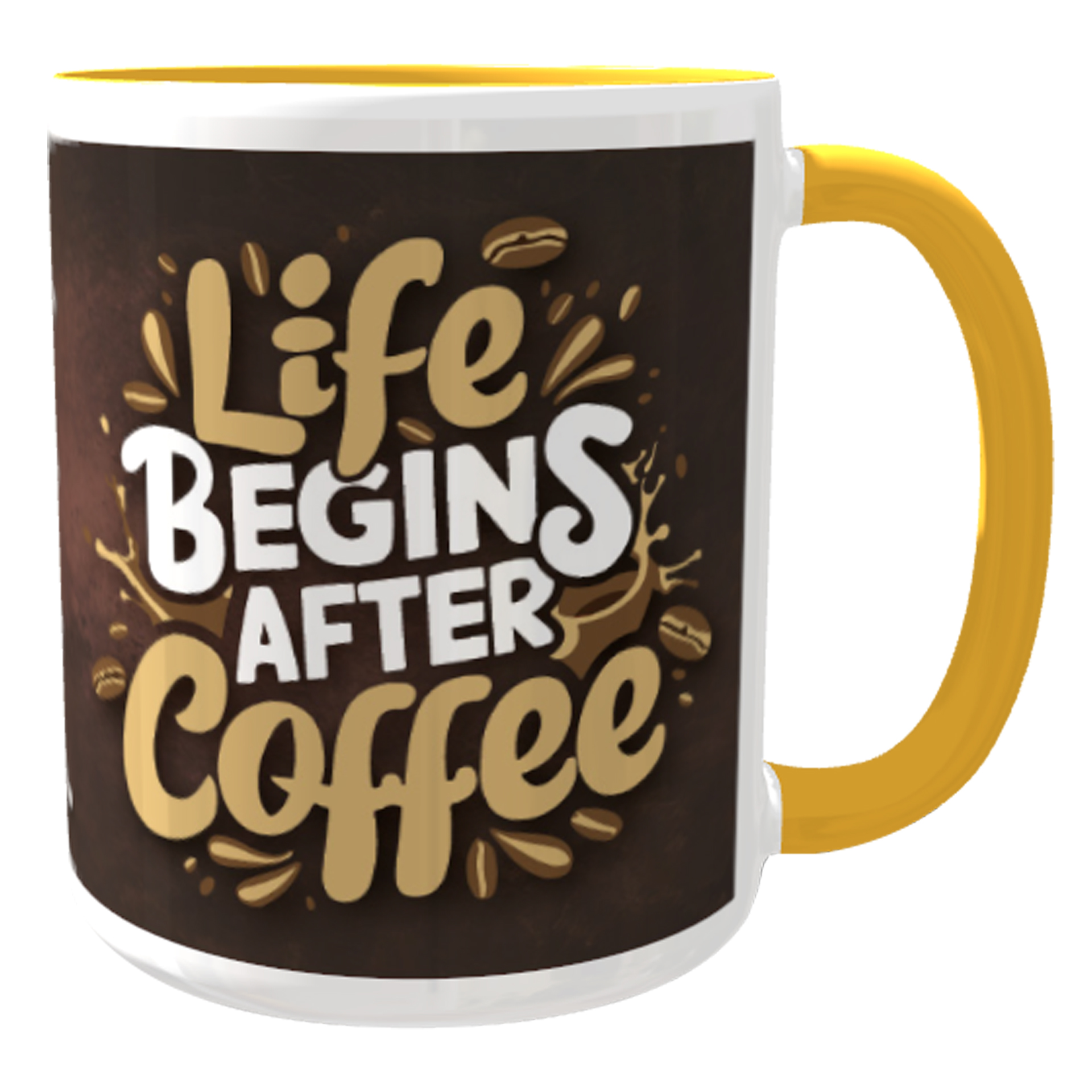 Kaffee24 Tasse "Life Begins After Coffee"