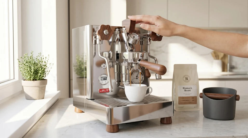 Die Espressomaschine Lelit BIANCA PL162T-EU V3 für Home‑Baristas
