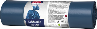 Kitchen Basics Abfallsäcke 120l 25 Stück 70x110 cm naturbraun 40my