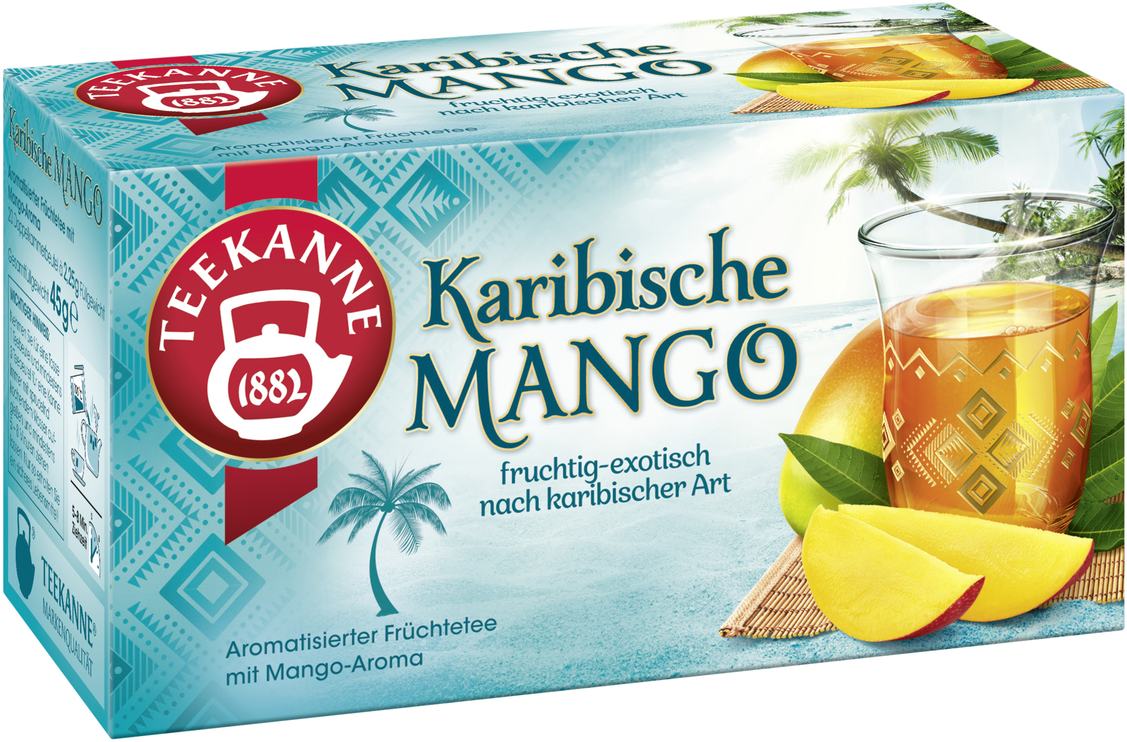 Teekanne Ländertee Karibische Mango 20x2,5 g